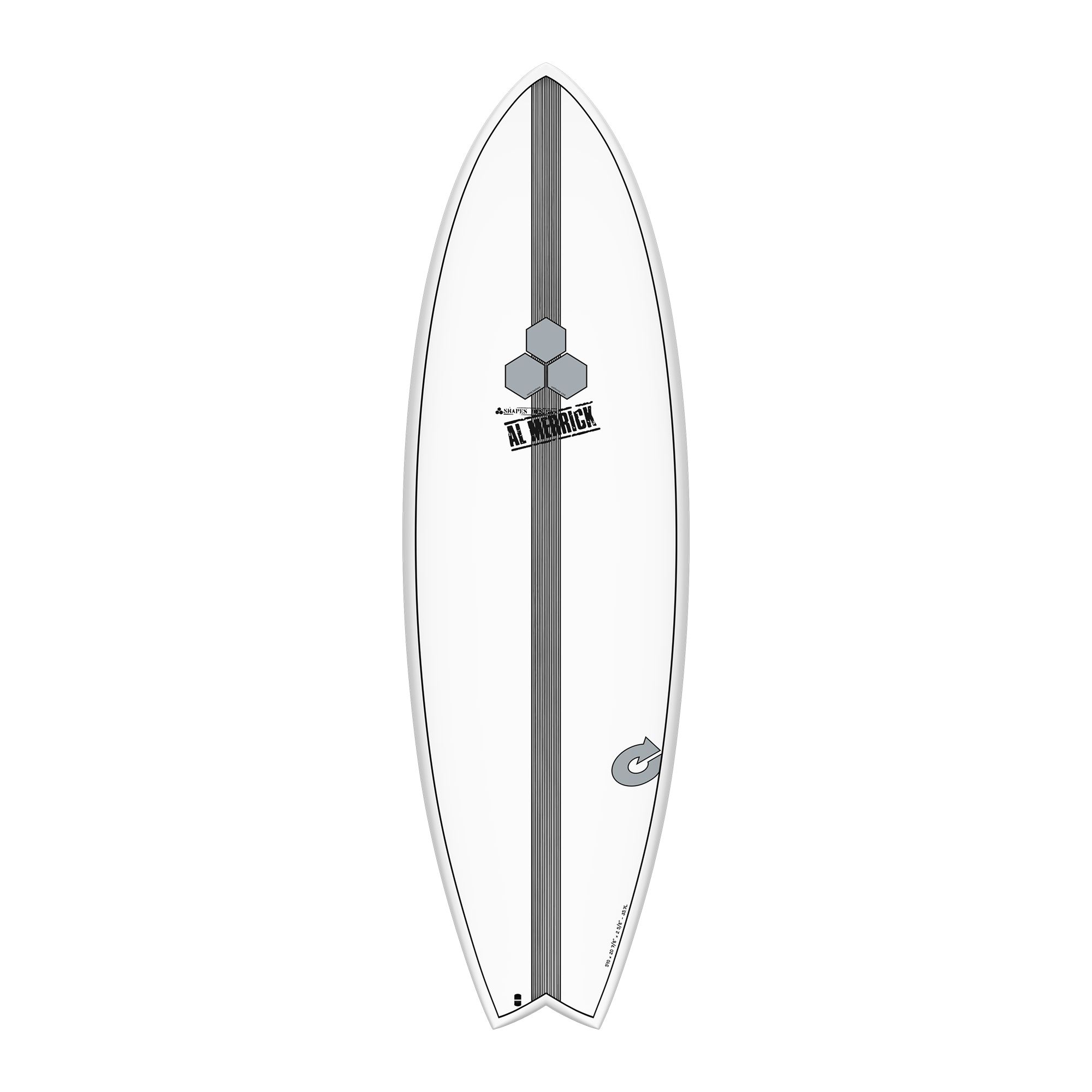 Surfboard CHANNEL ISLANDS X-lite PodMod 5.6 white Sale to authorized Channel Islands dealers only