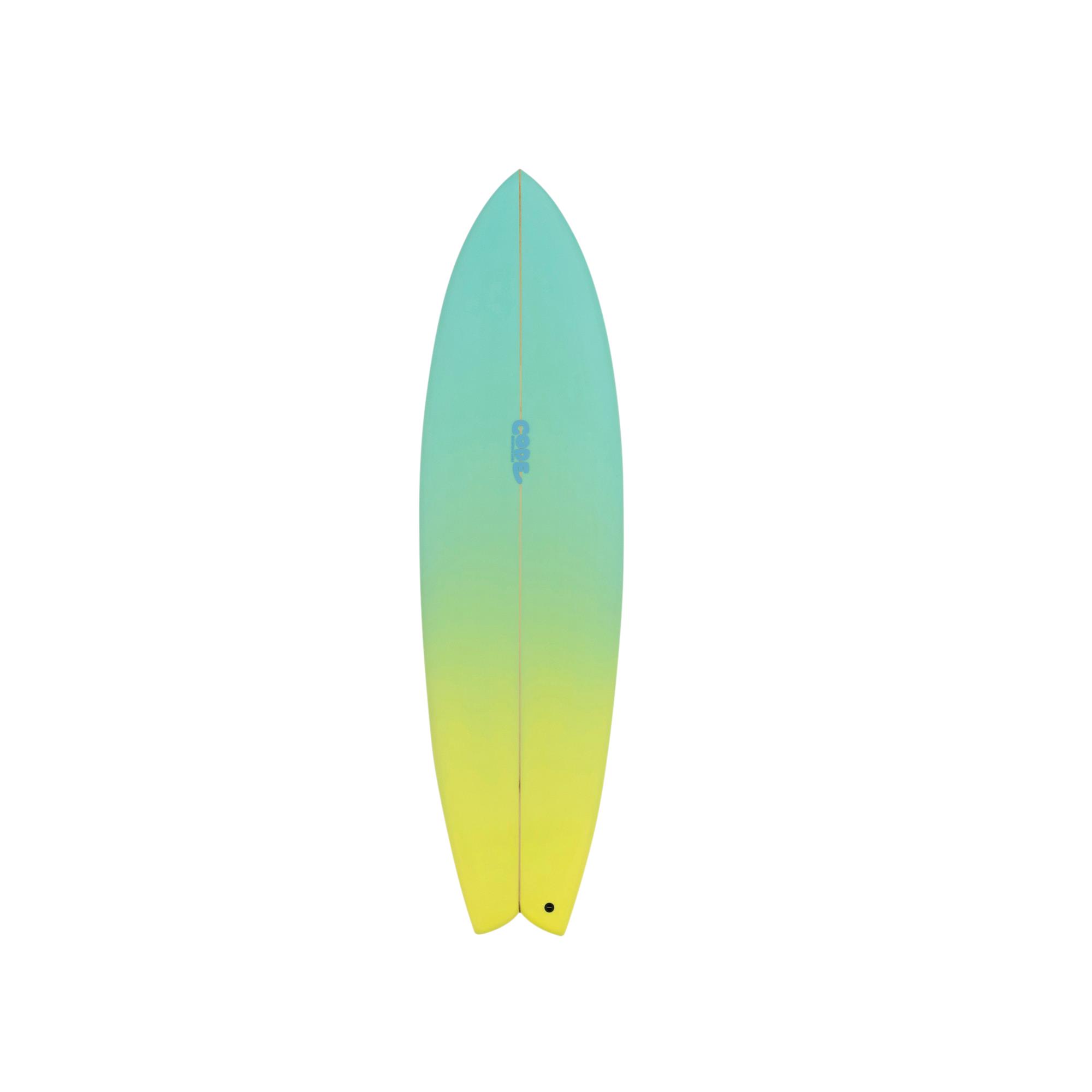 Surfboard CODE Epoxy Best Fish Forever 6.10 Absint - VERKAUF NUR AN VORORDERKUNDEN