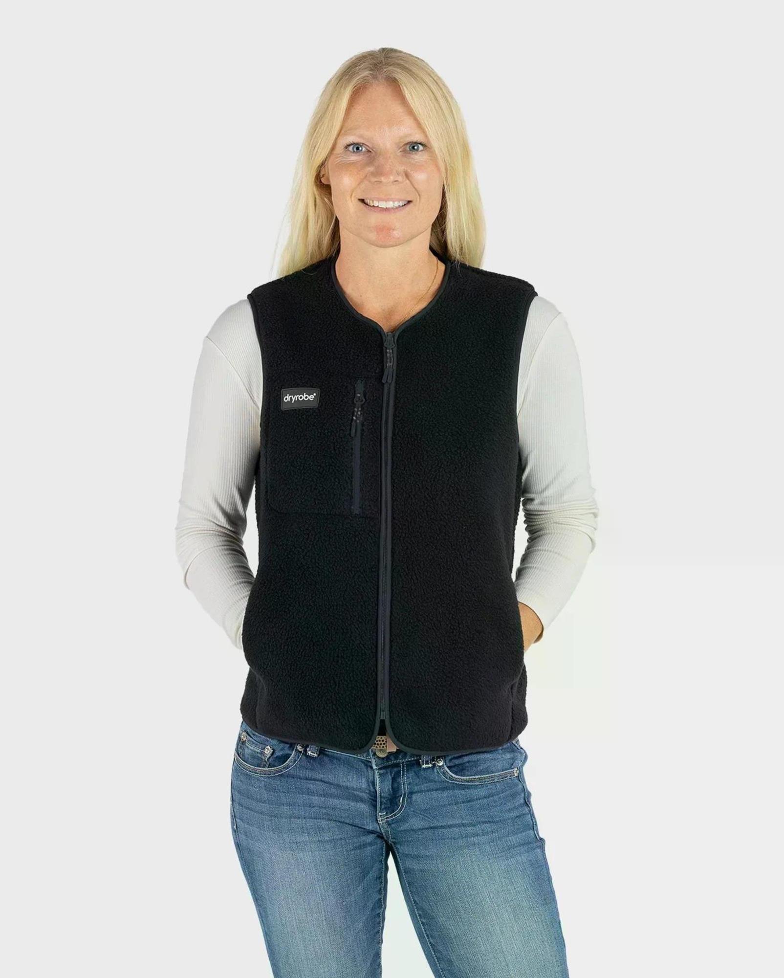 DRYROBE Thermo Weste Gillet unisex Schwarz L für Outdoor und Sport