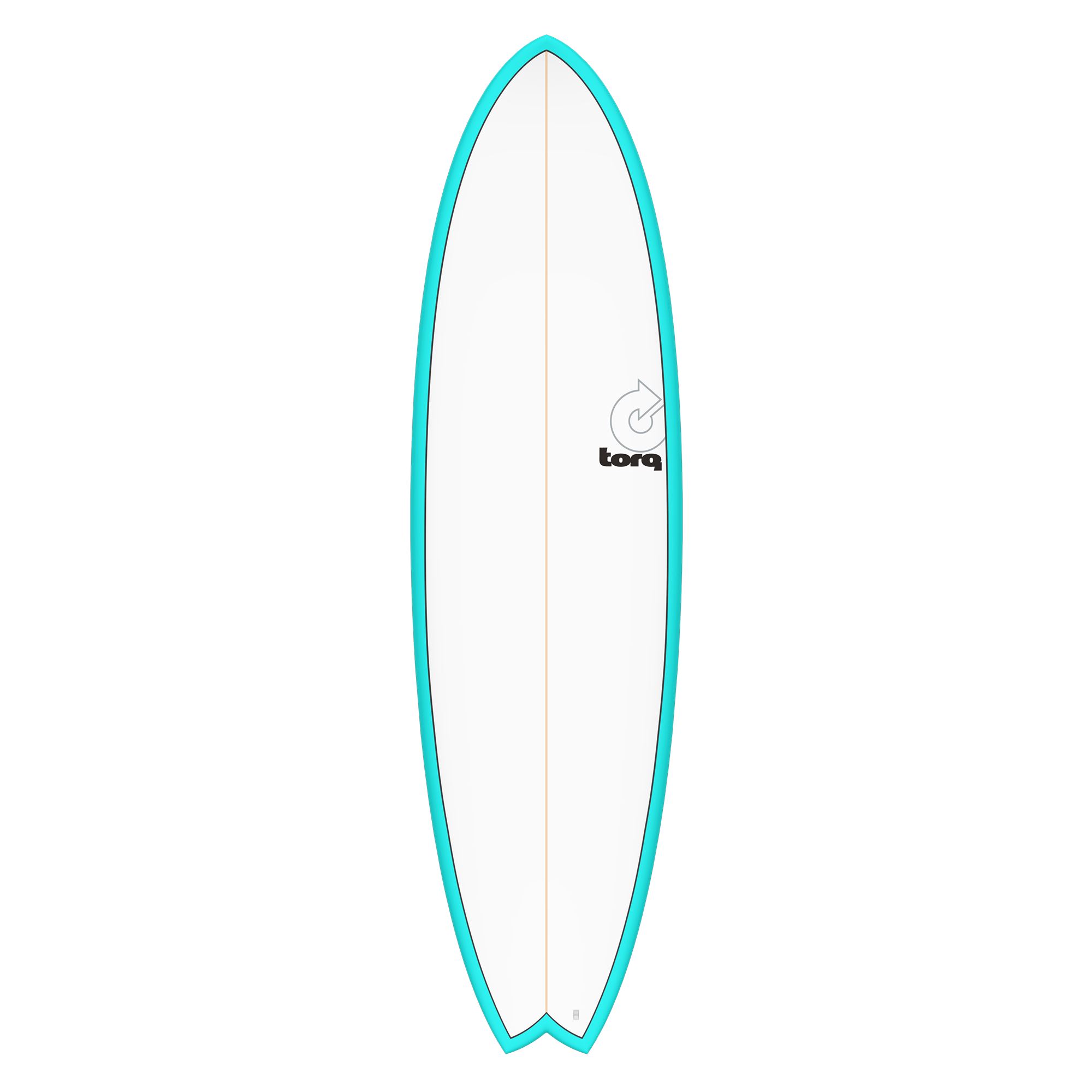 Surfboard TORQ TET 6.10 MOD Fish Blau Pinline 