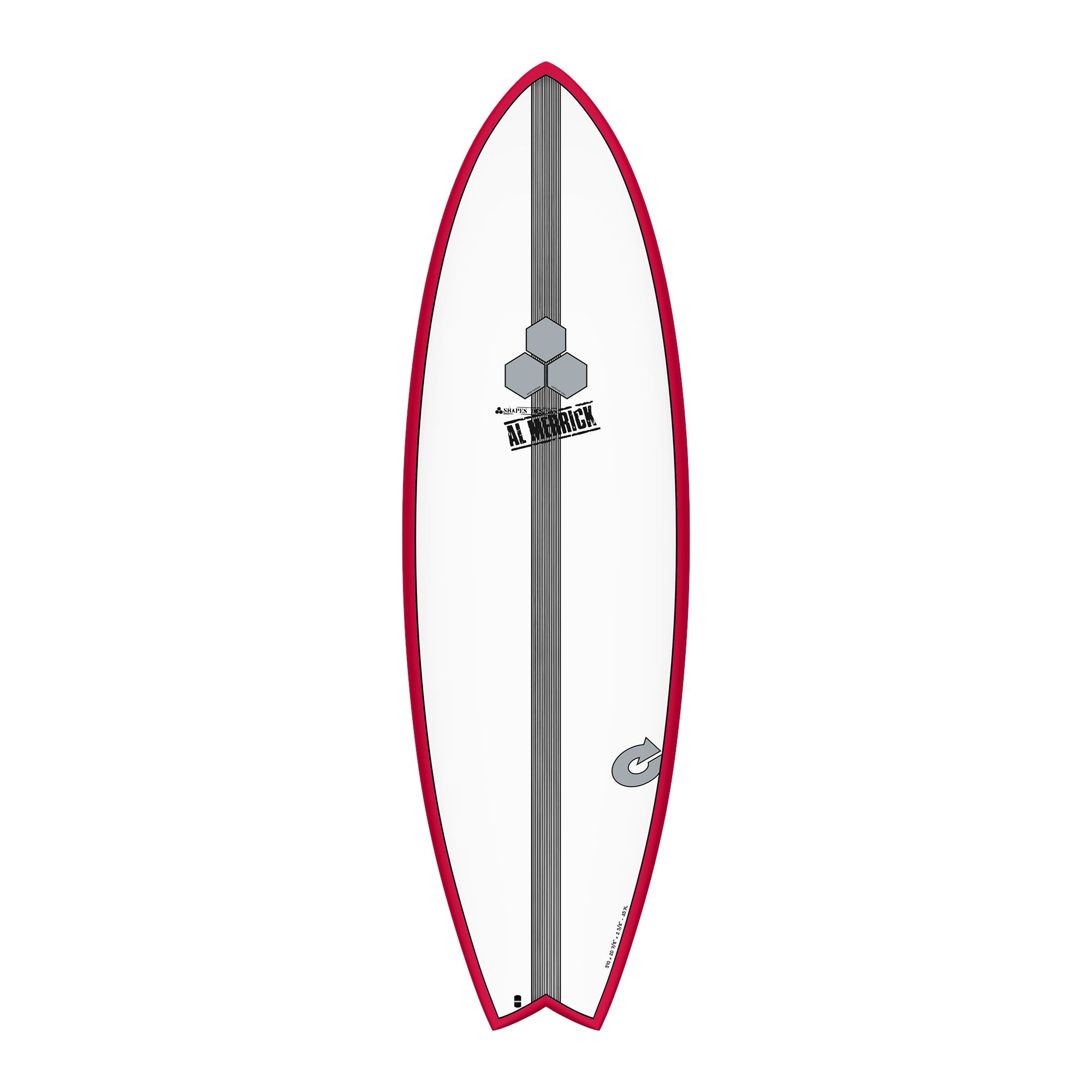 Surfboard CHANNEL ISLANDS X-lite PodMod 5.6 red Sale to authorized Channel Islands dealers only