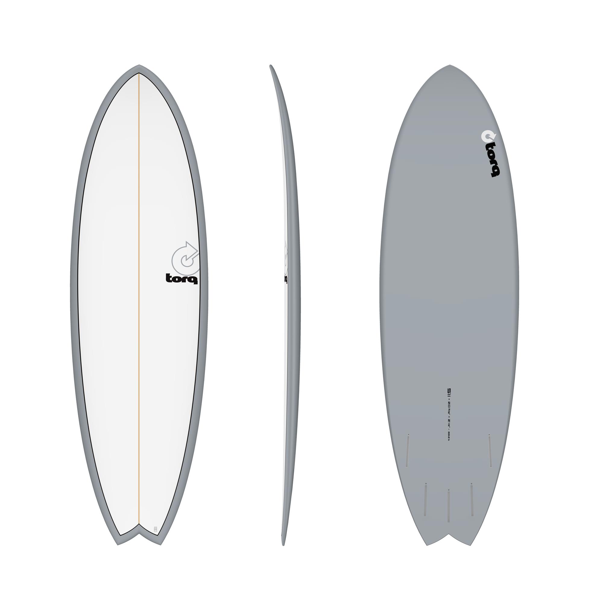 Surfboard TORQ TET 5.11 MOD Fish Grey Pinline 