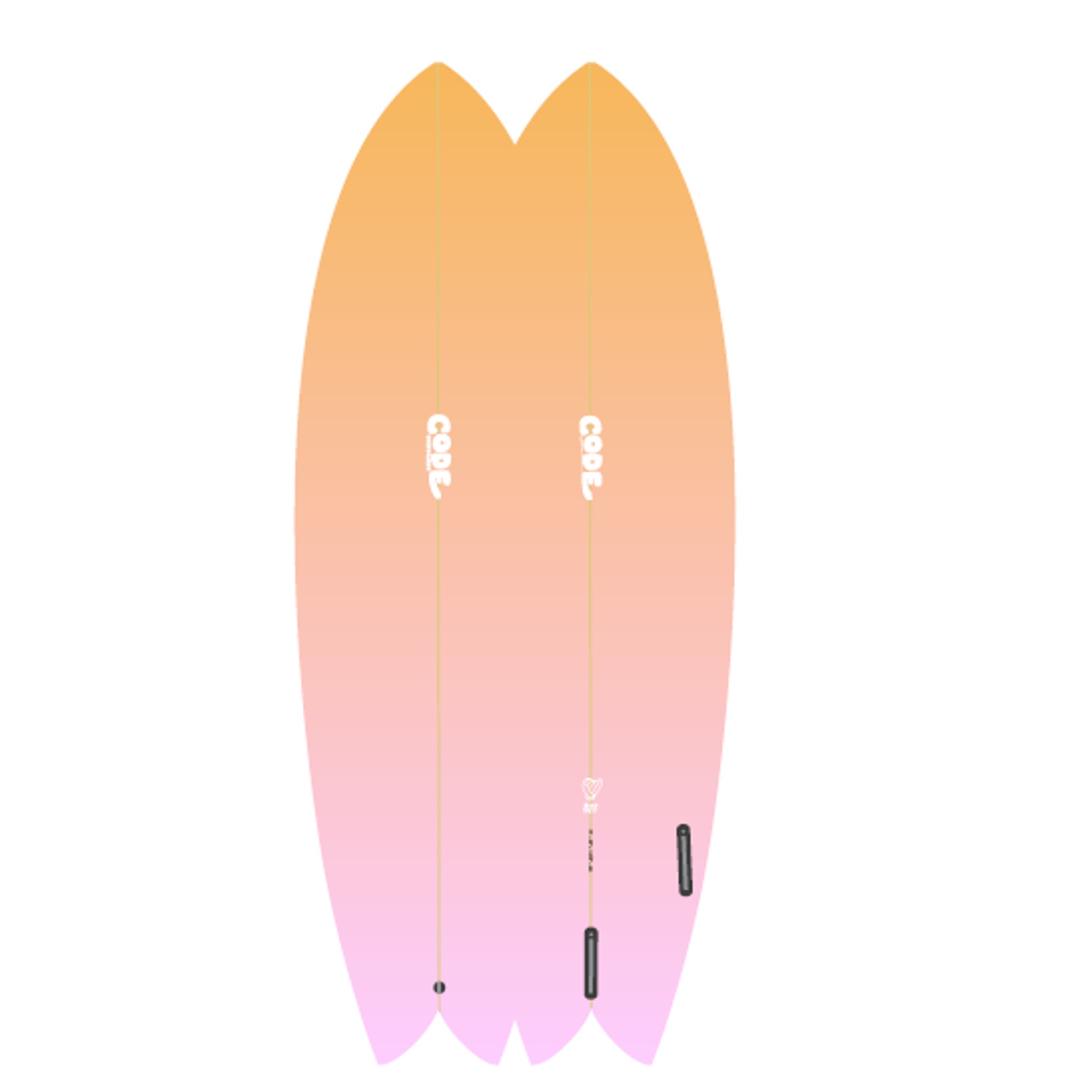 Surfboard CODE Epoxy 6.10 Best Fish Forever Sunris
