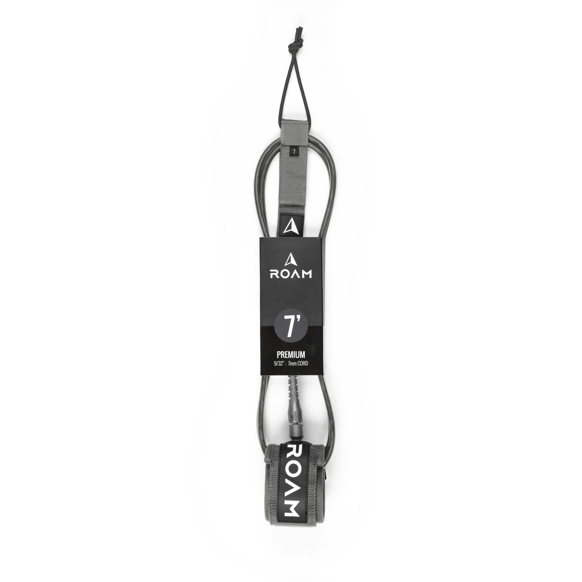 ROAM Surfboard Leash Premium 7.0 Grau 213cm 7mm