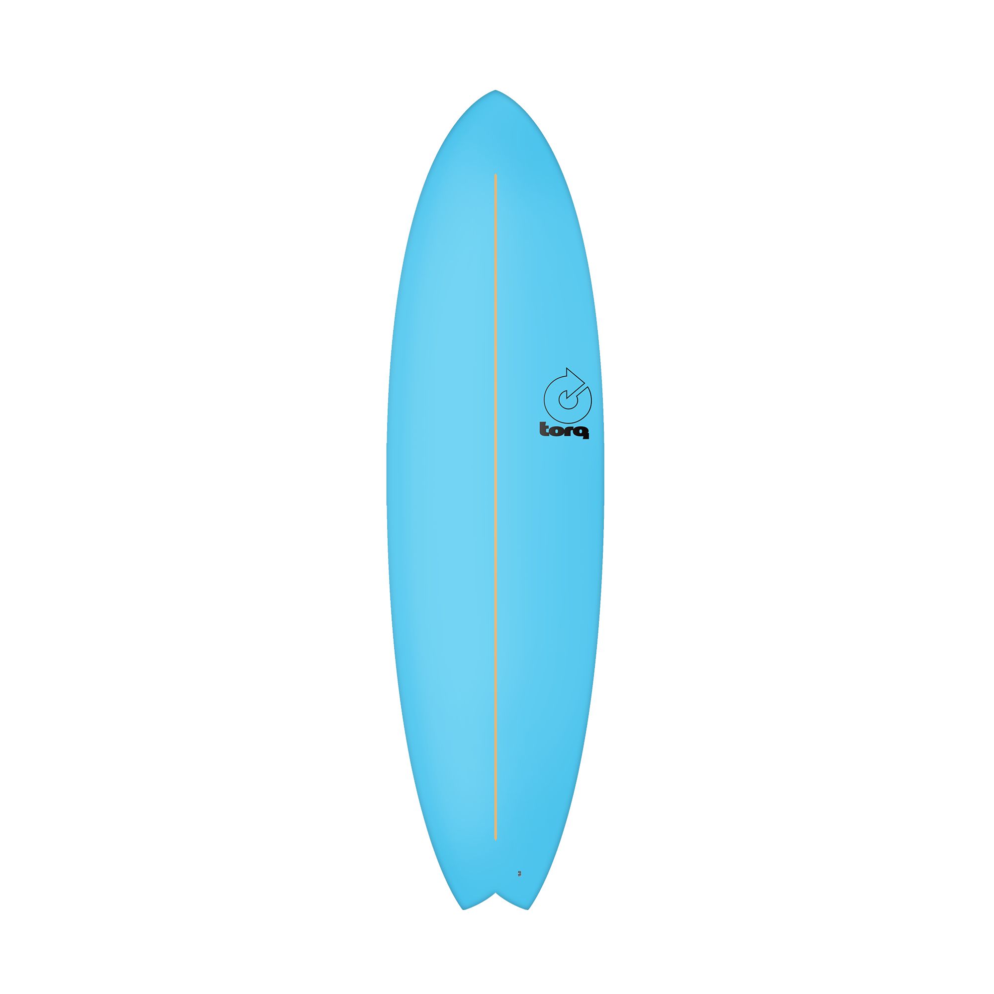 Surfboard TORQ Softboard 6.10 Mod Fish Blau 