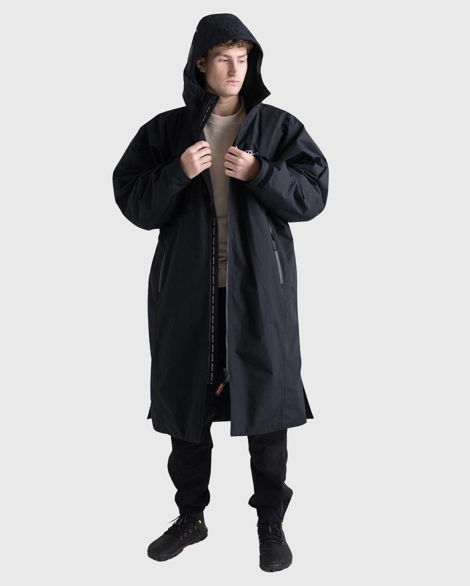 DRYROBE Nexus Long Sleeve L Black Waterproof Outdoor Changing Robe