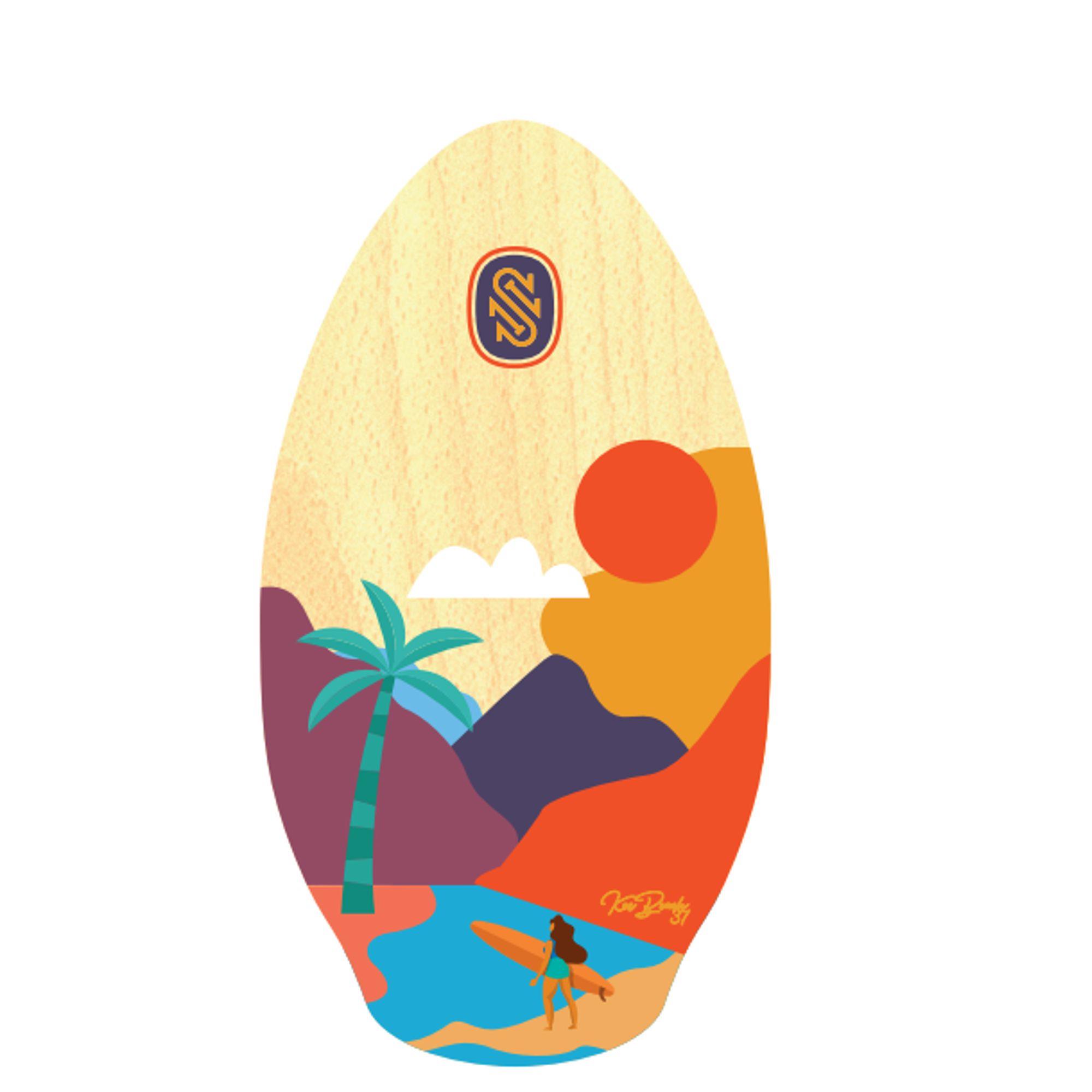 Skimboard SkimOne 37 95cm Kee Beach Orange Gelb