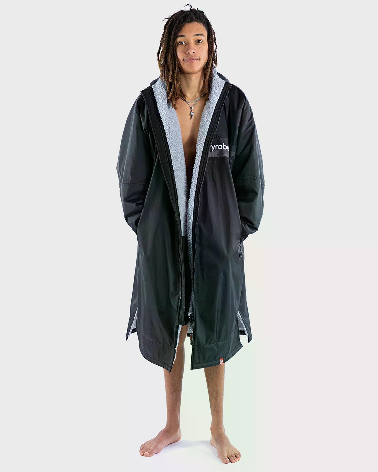 DRYROBE Advance Long Sleeve M Black Grey Camo REMIX Waterproof Outdoor Changing Robe