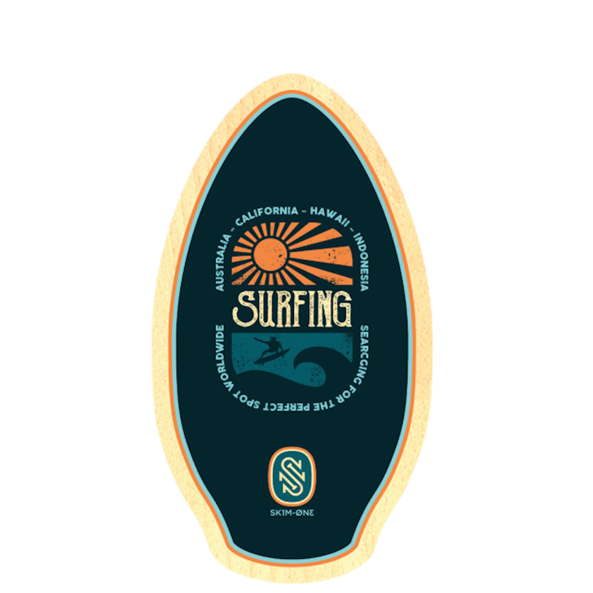 Skimboard SkimOne 37Inch 95cm Holz Worldwide Surf 