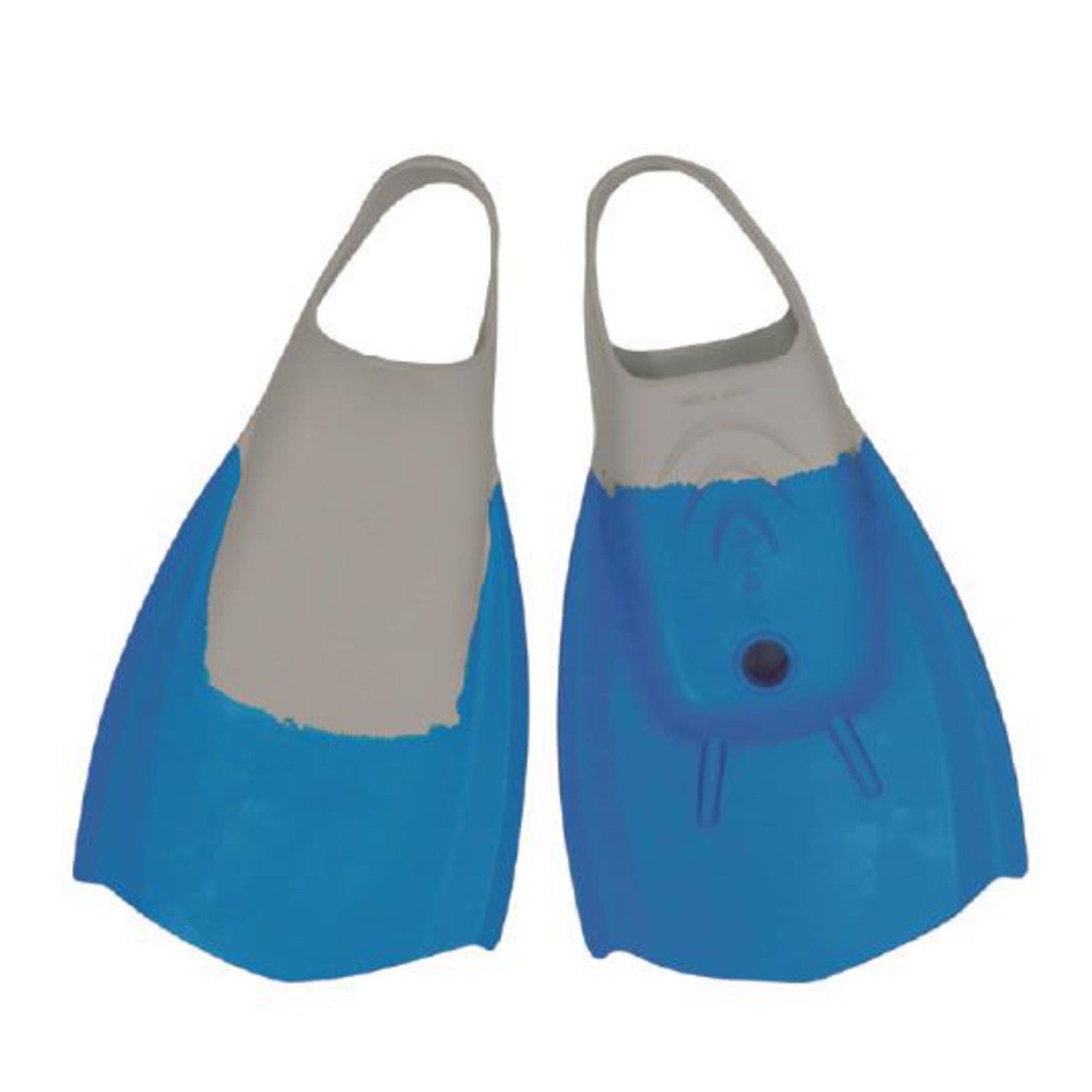 WAVE POWER Bodyboard Flossen S 38-40 Blau Grau