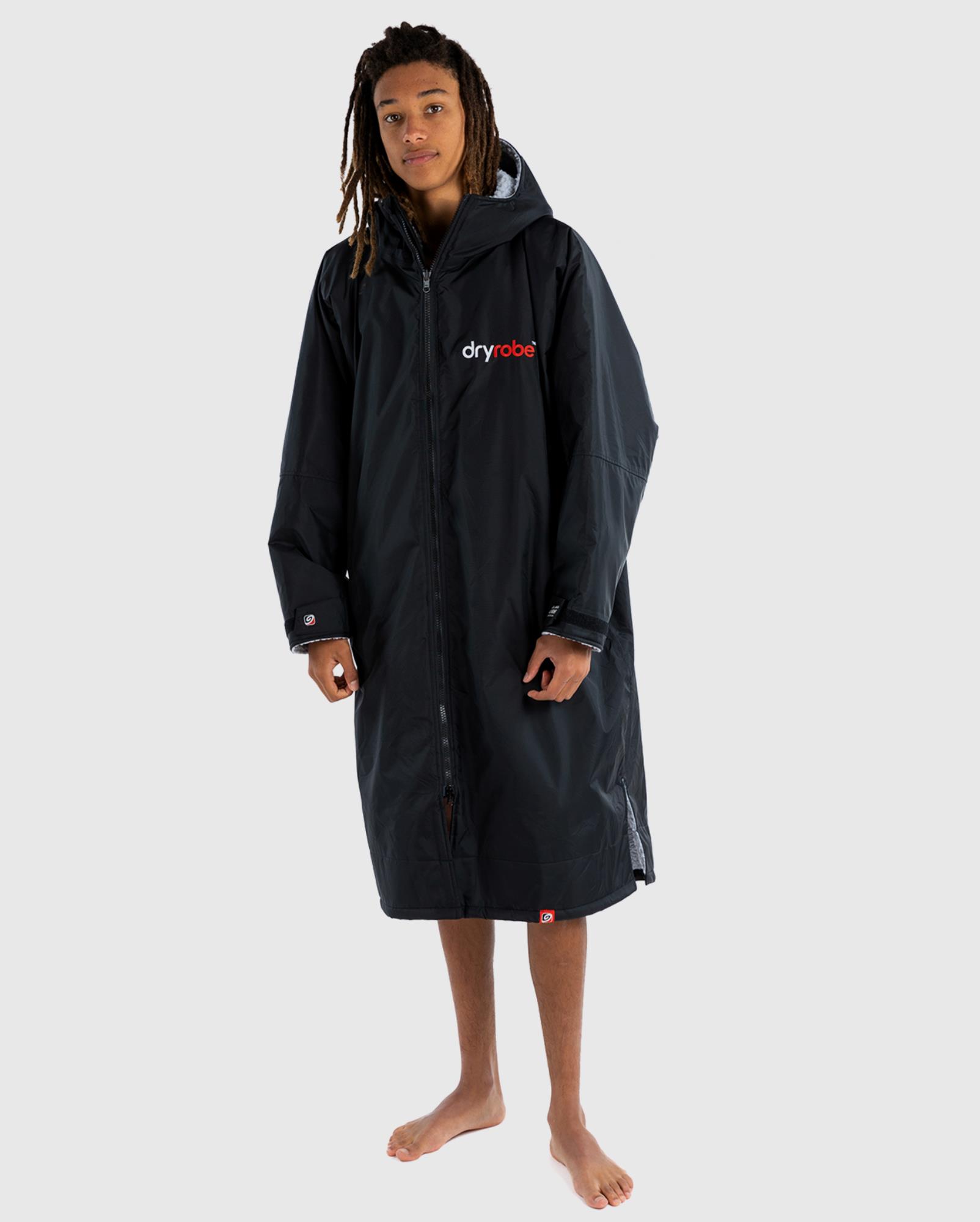 DRYROBE Advance Long Sleeve M Black Grey Waterproof Outdoor Changing Robe