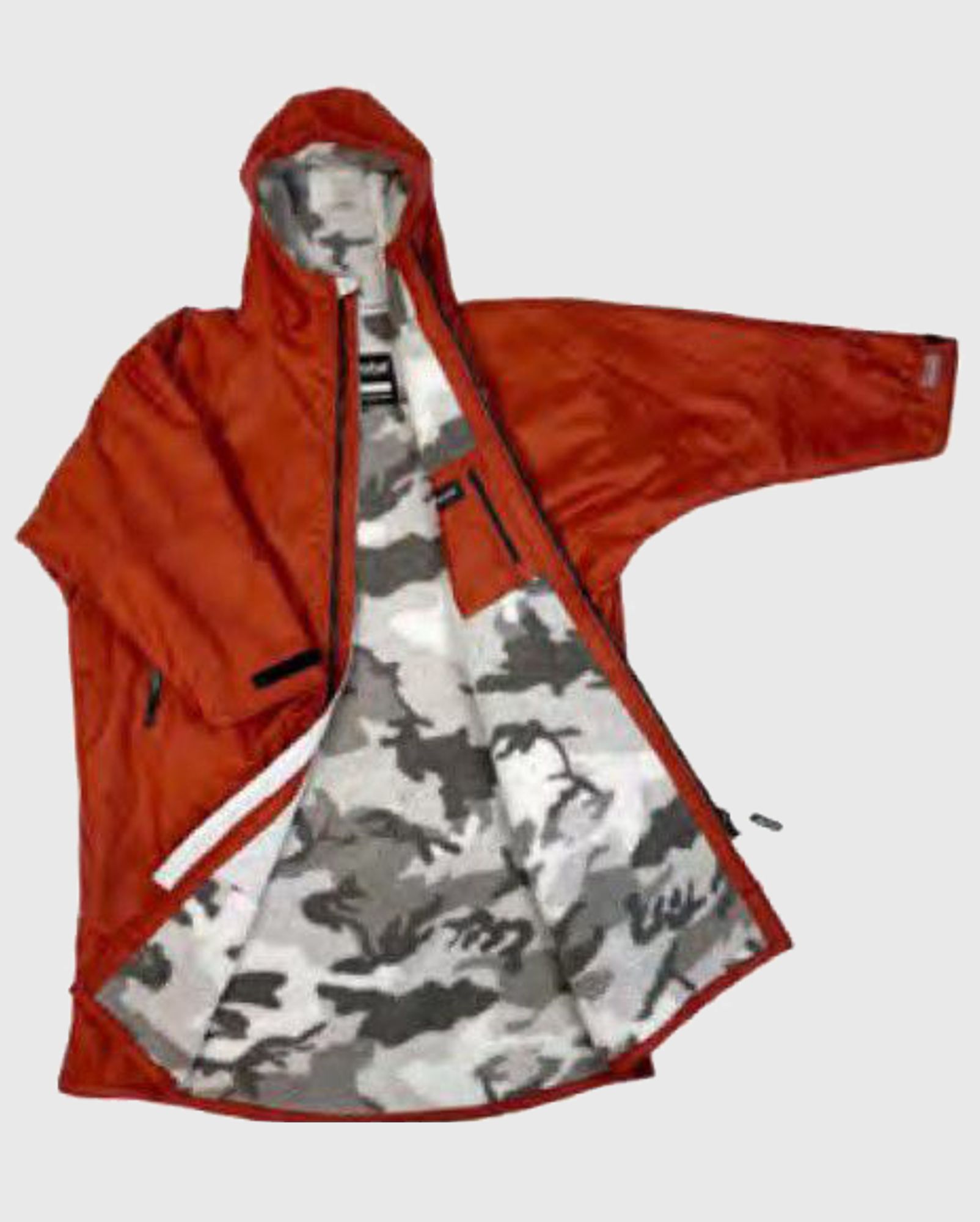 DRYROBE Advance Long Sleeve Burnt Orange L Wasserdichter unisex Outdoor-Umkleidemantel