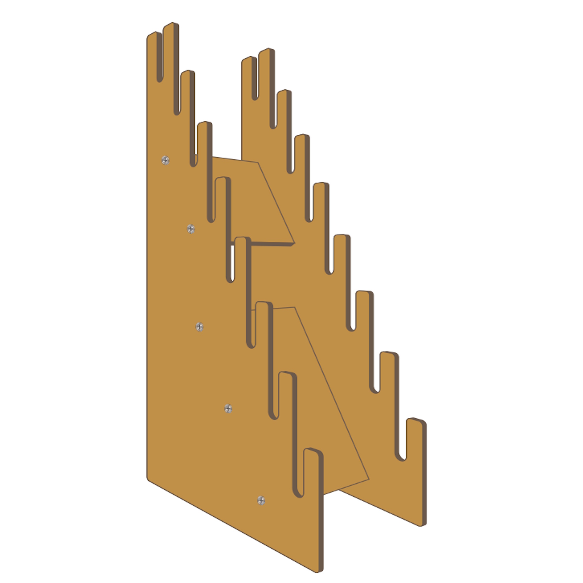Skimboard Ständer Display POS Holz wood stand 