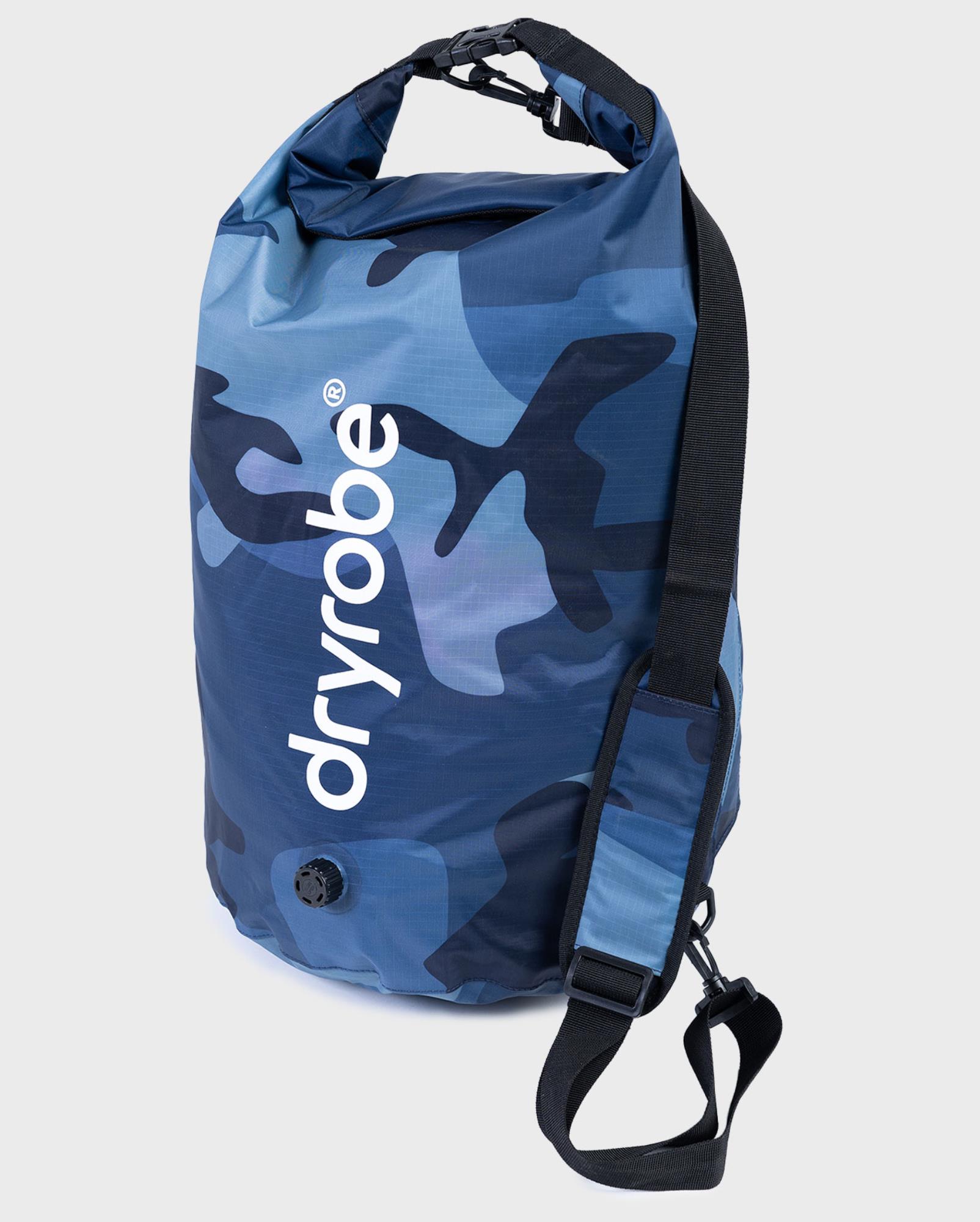 DRYROBE wasserdichter Packsack Drybag Blau Camo Kompressionstasche