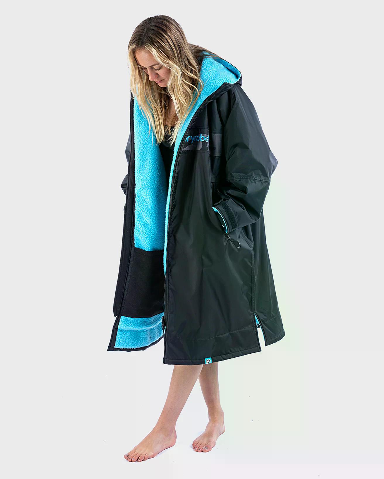 DRYROBE Advance Long Sleeve M Black Blue Camo REMIX Waterproof Outdoor Changing Robe