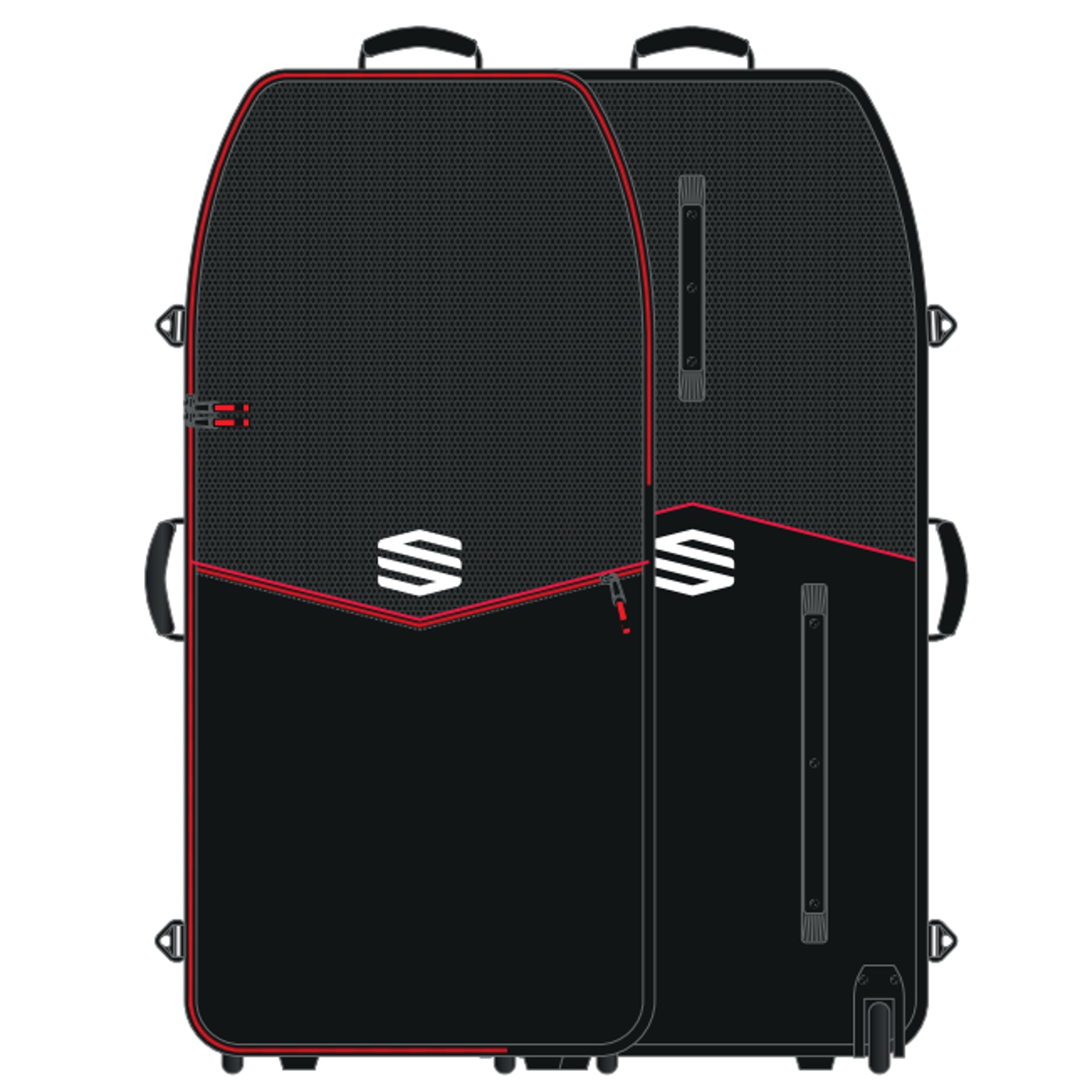 SNIPER Bodyboard Tasche Rollcover mit Rädern