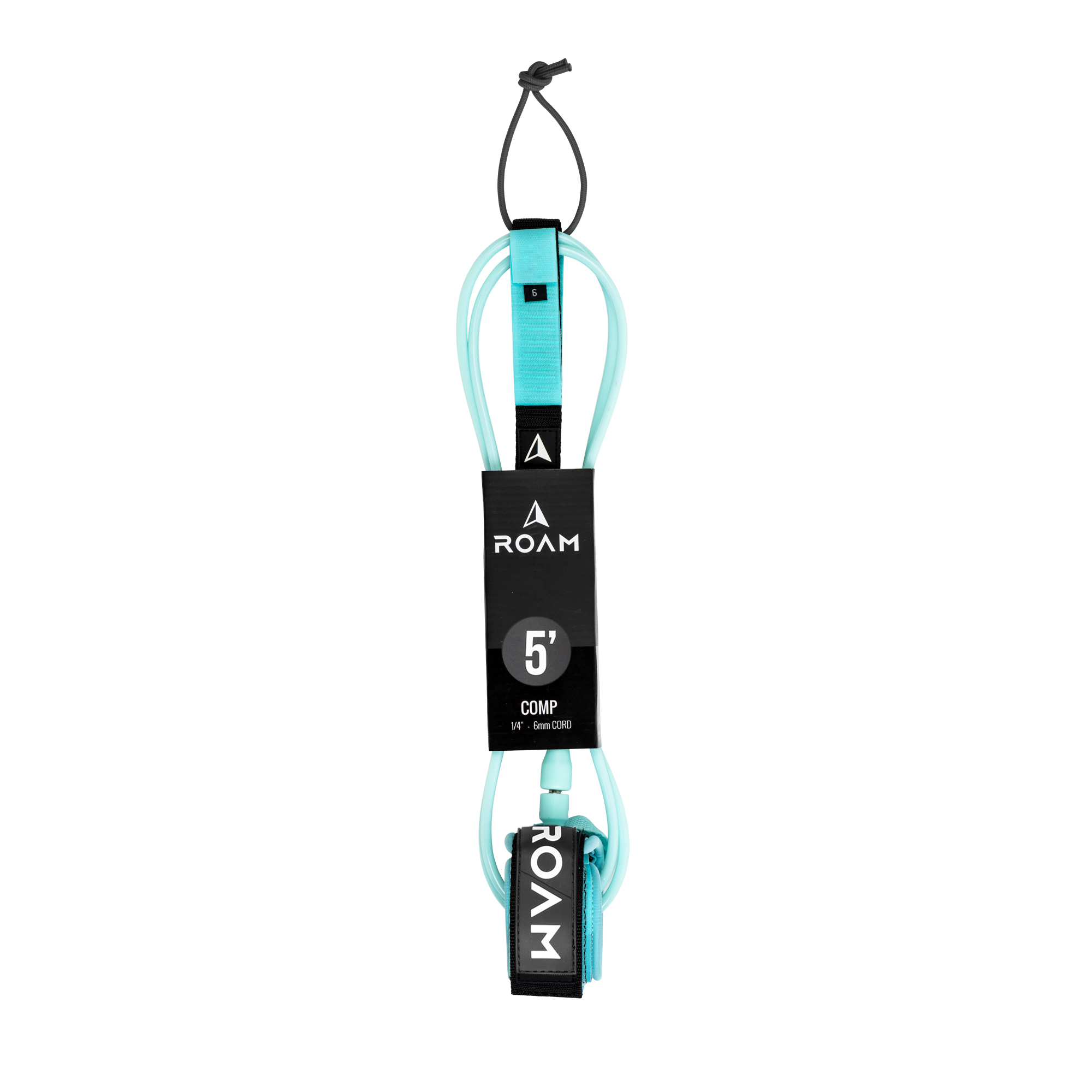 ROAM Surfboard Leash Comp 5.0 Lite Teal 152cm 6mm