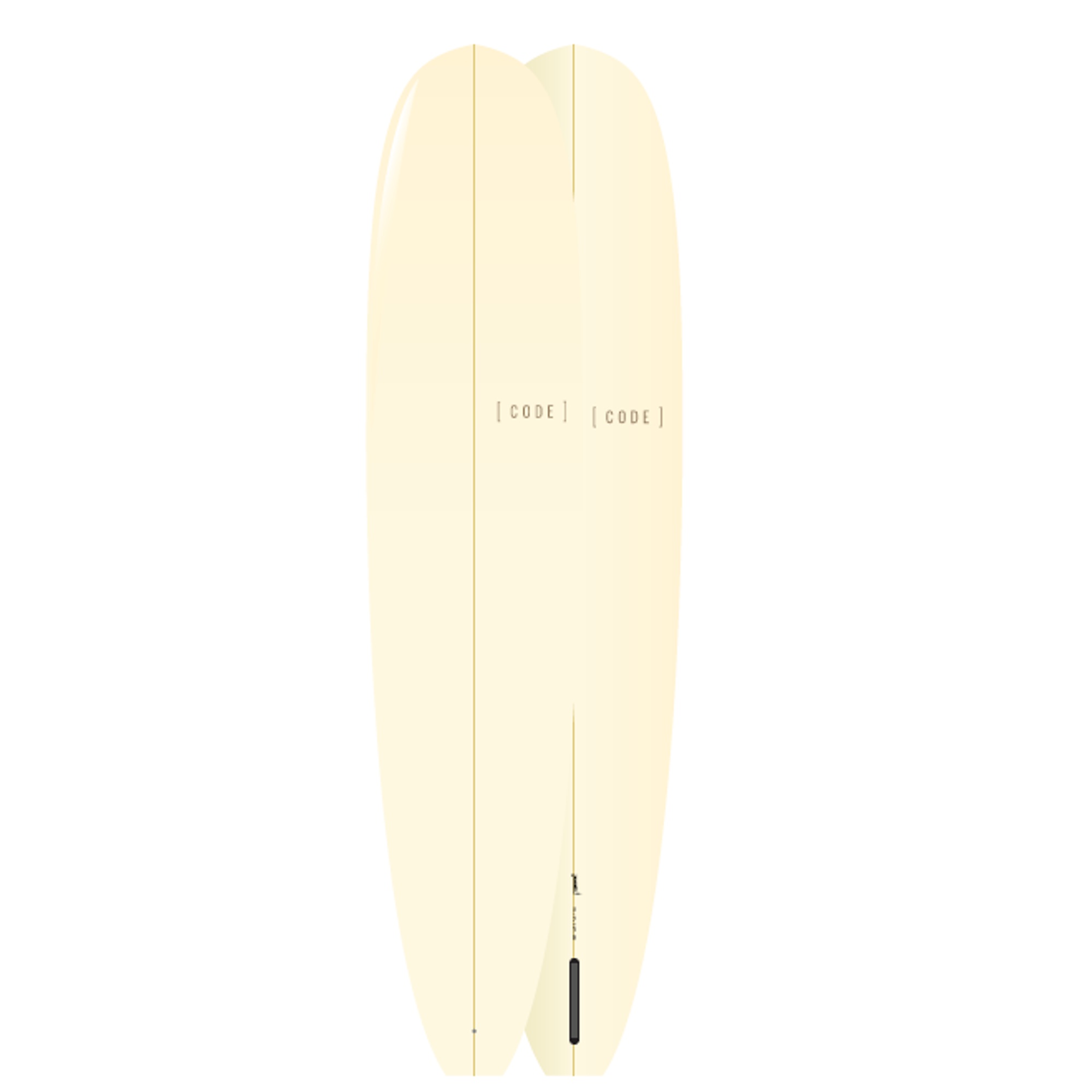Surfboard CODE Polyester 9.2 Trimmer Malibu Oat