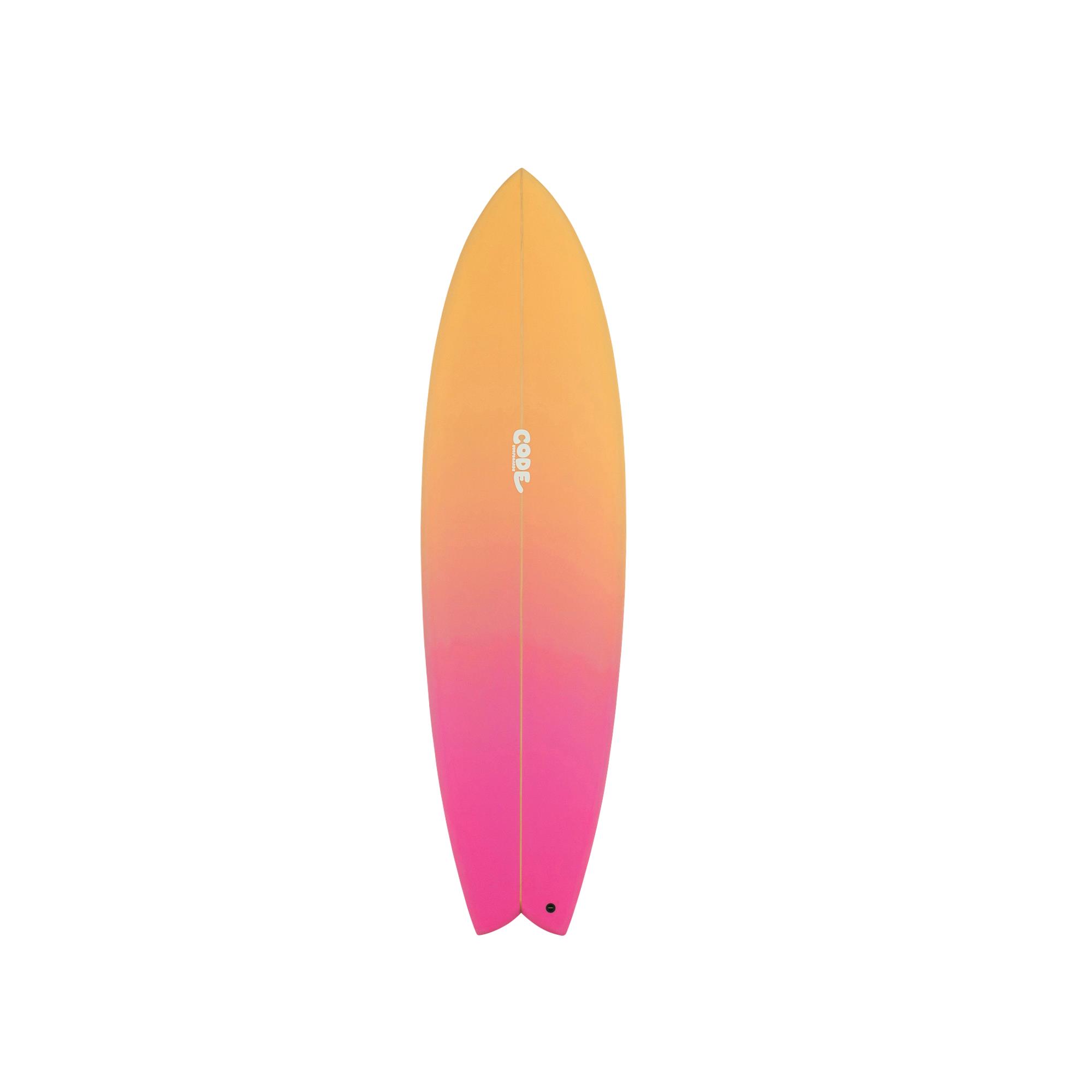 Surfboard CODE Epoxy Best Fish Forever 6.6 Sunrise - VERKAUF NUR AN VORORDERKUNDEN