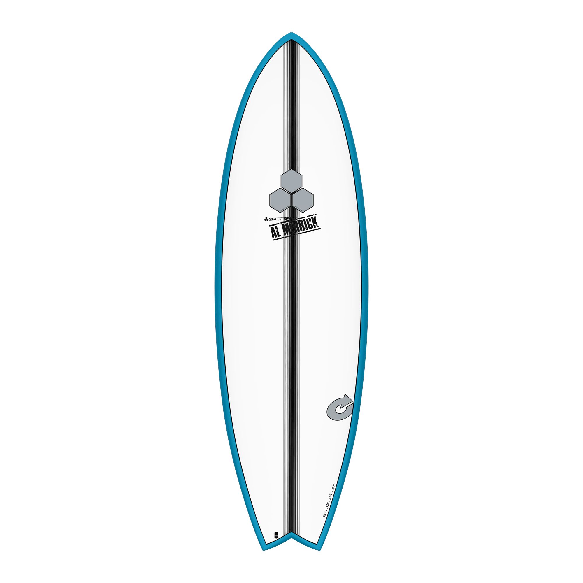 Surfboard CHANNEL ISLANDS X-lite PodMod 6.2 blue Sale to authorized Channel Islands dealers only