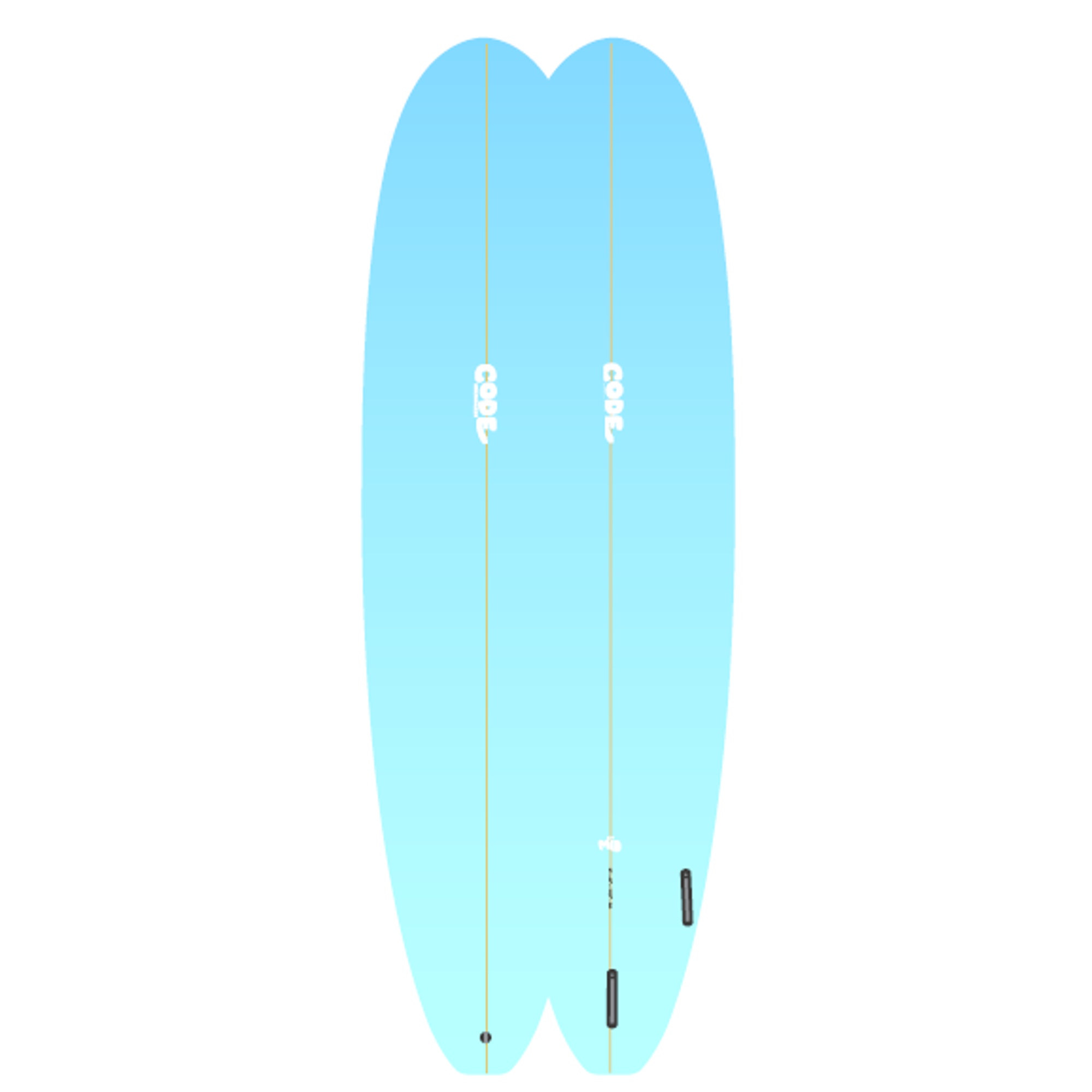 Surfboard CODE Epoxy 7.0 Big Mid skyfade