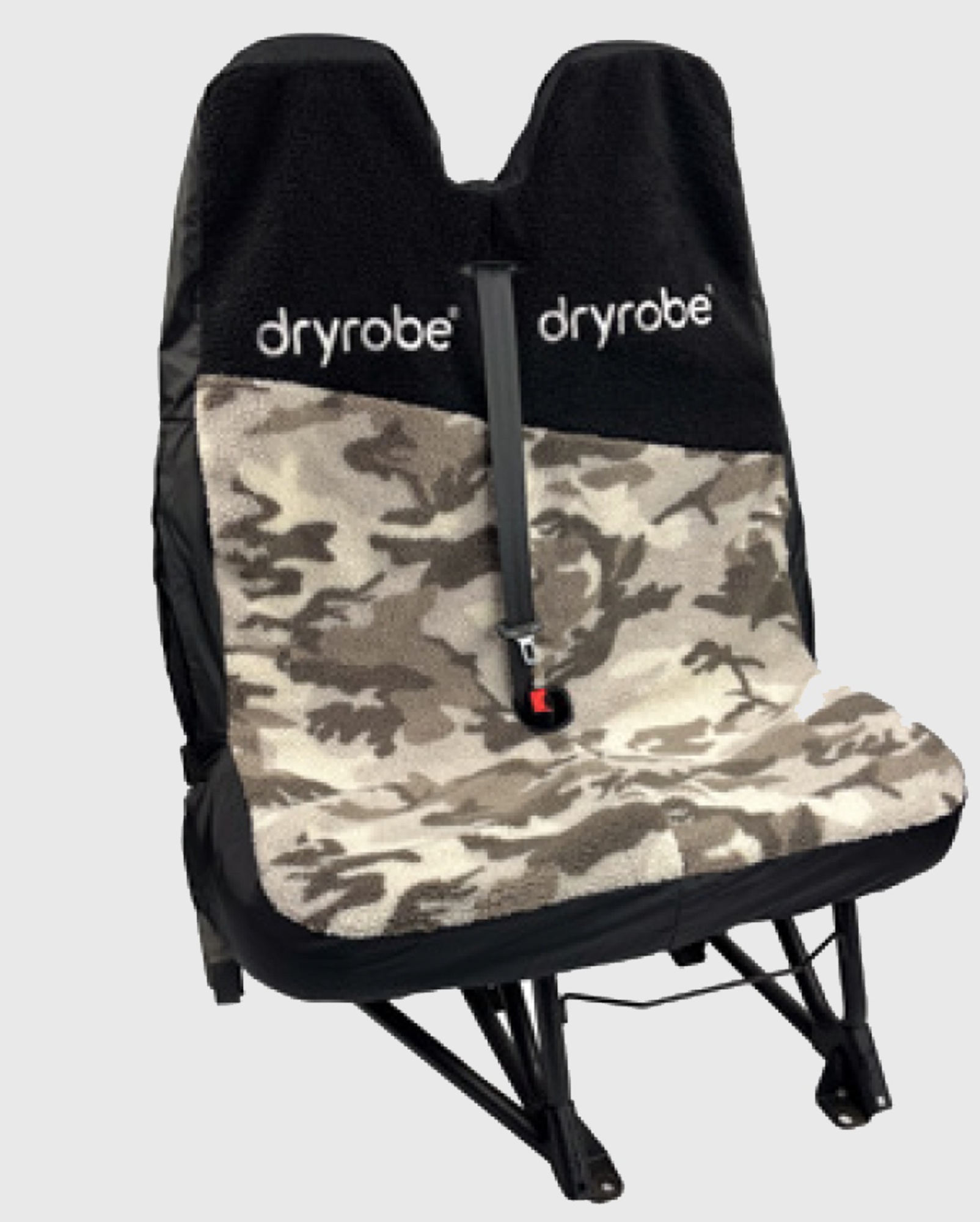DRYROBE Car Seat Double Cover Black Grey water-repellant slipover