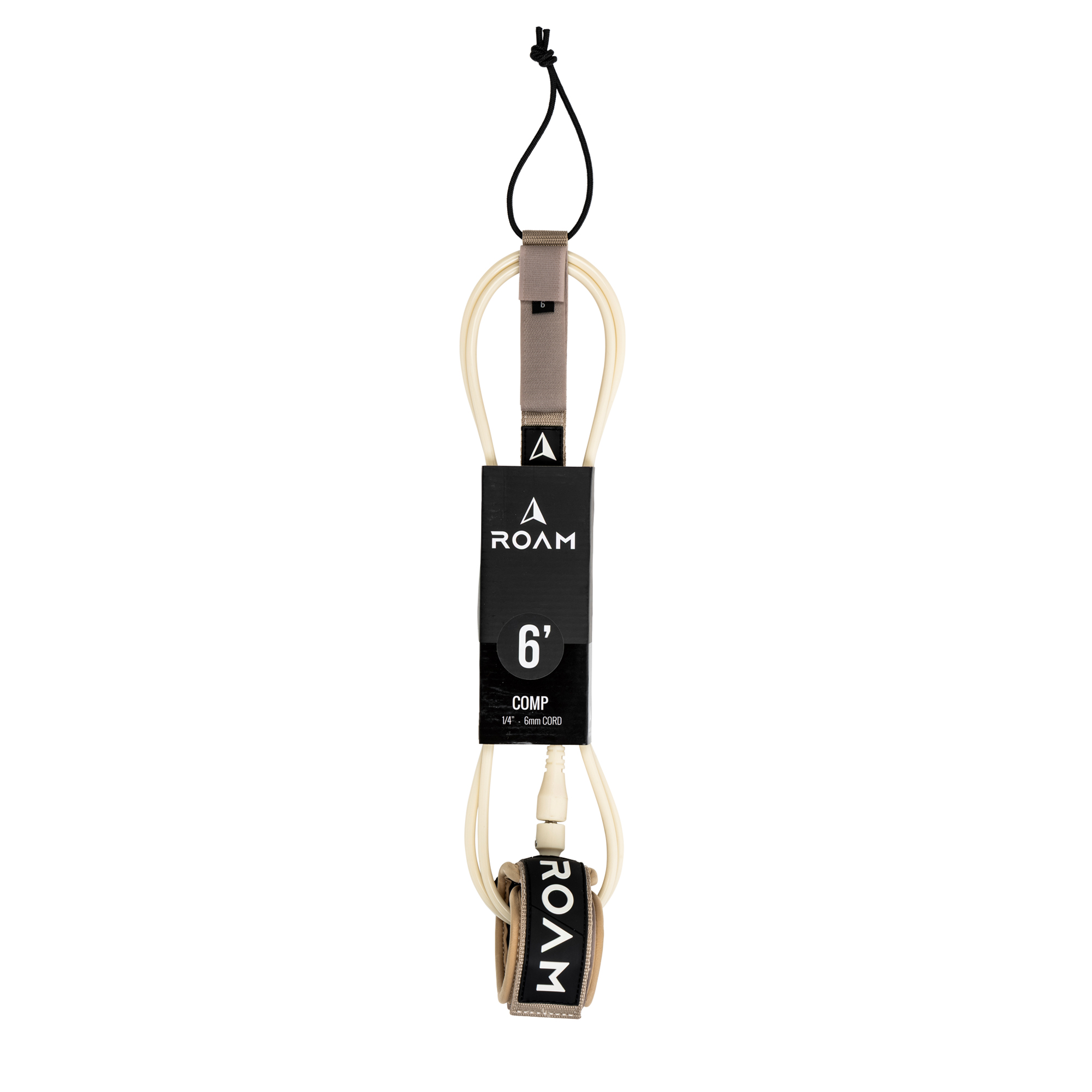 ROAM Surfboard Leash Comp 6.0 Sand 183cm 6mm