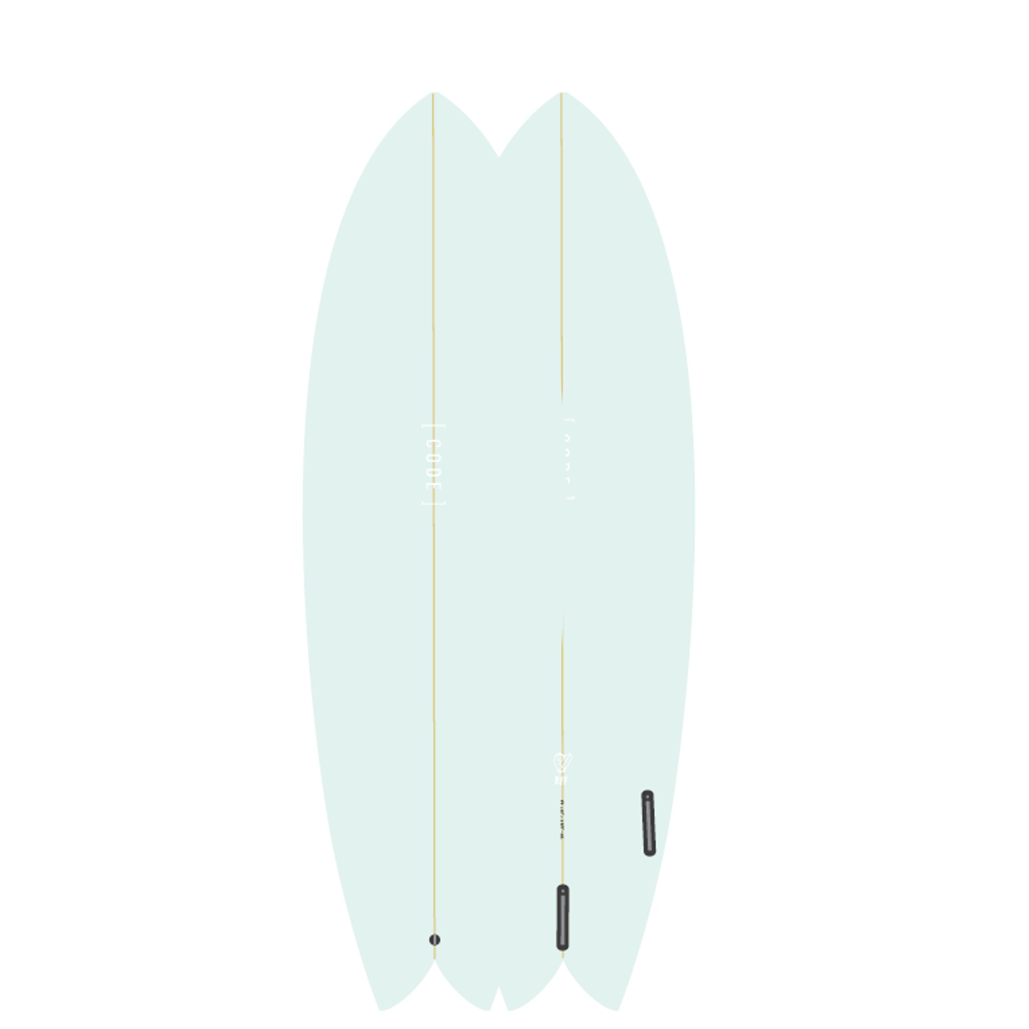 Surfboard CODE Polyester 7.2 Best Fish Forever gre
