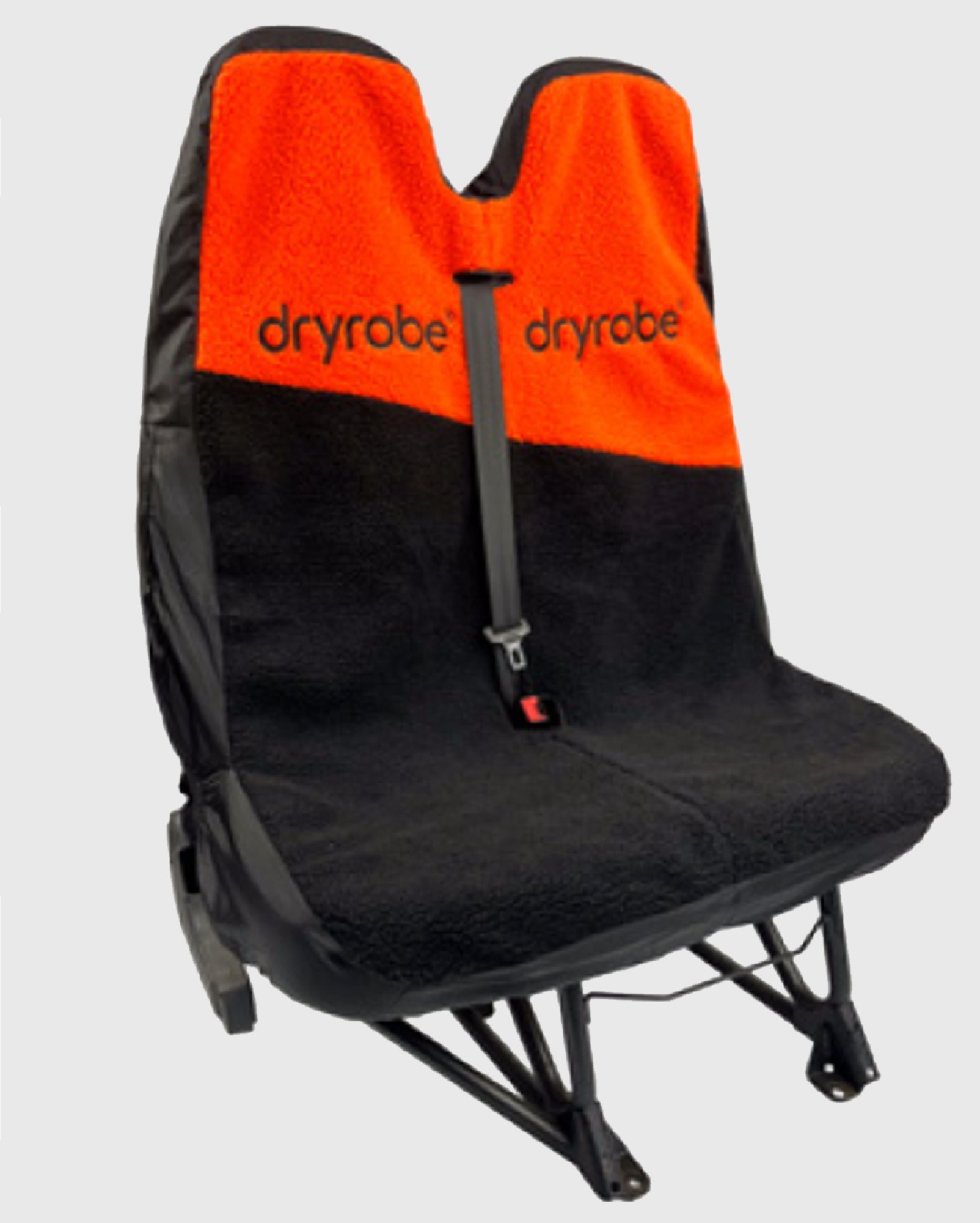 DRYROBE Car Seat Double Cover Orange Black water-repellant slipover