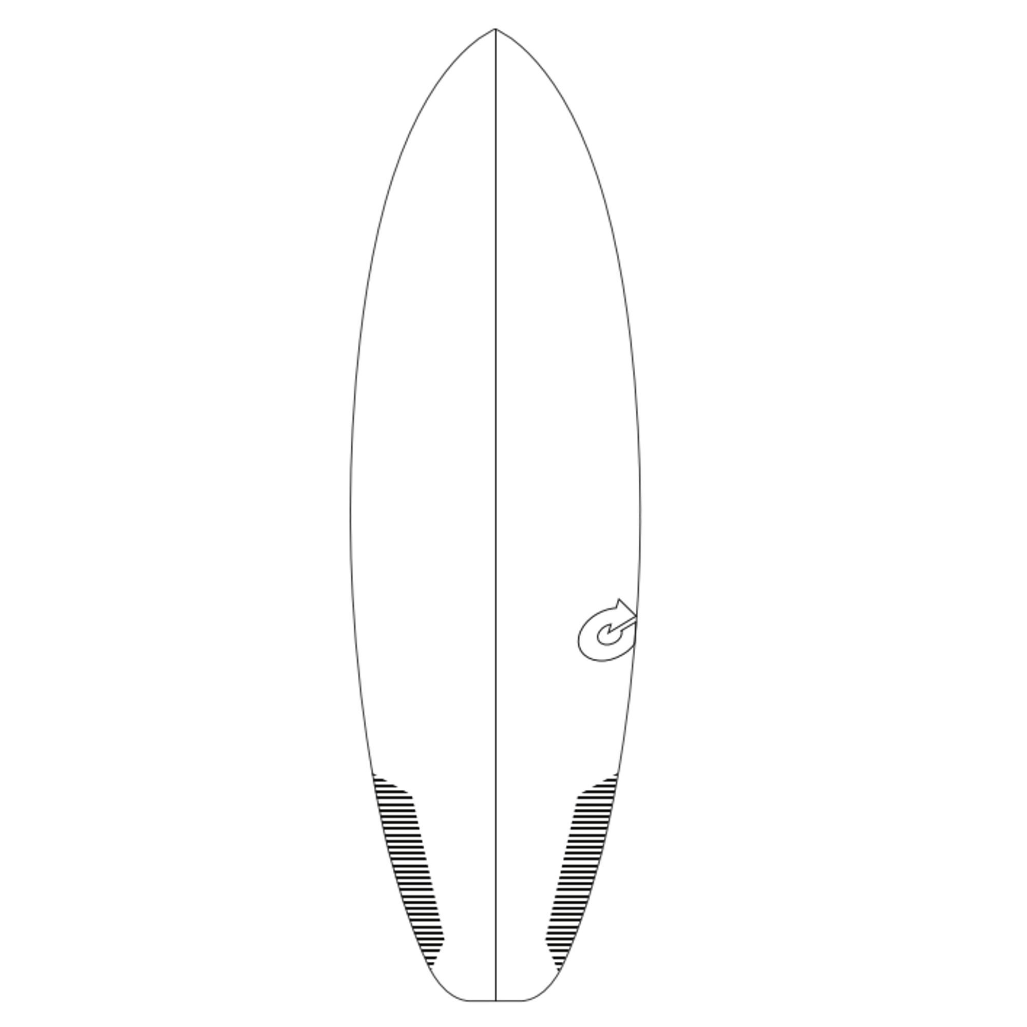Surfboard TORQ TEC DLS 6.2
