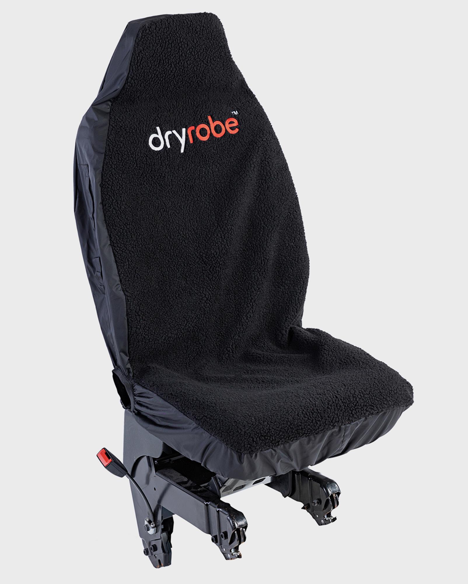 DRYROBE Car Seat Single Cover Black Black water-repellant slipover