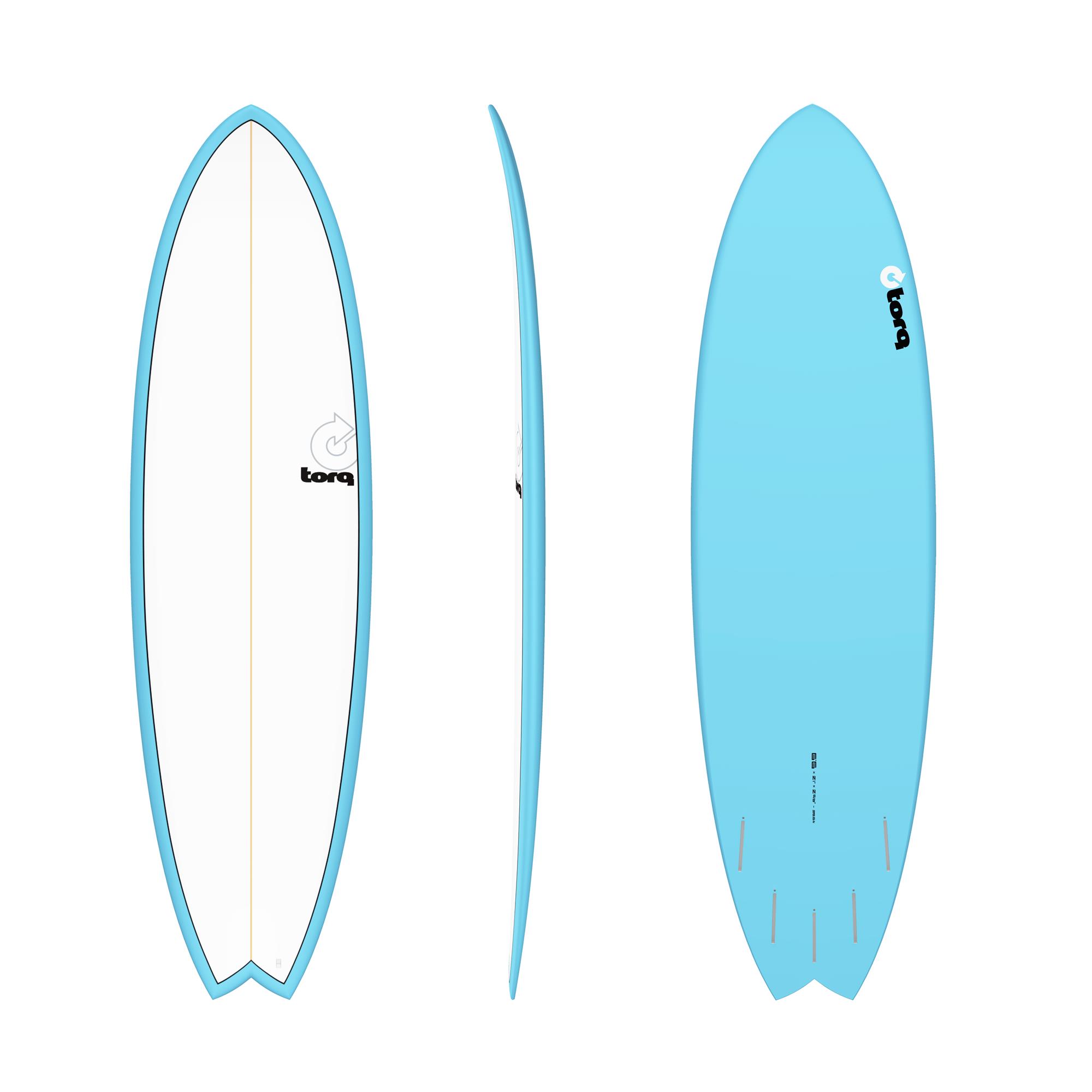 Surfboard TORQ TET 6.6 MOD Fish Blue Pinline