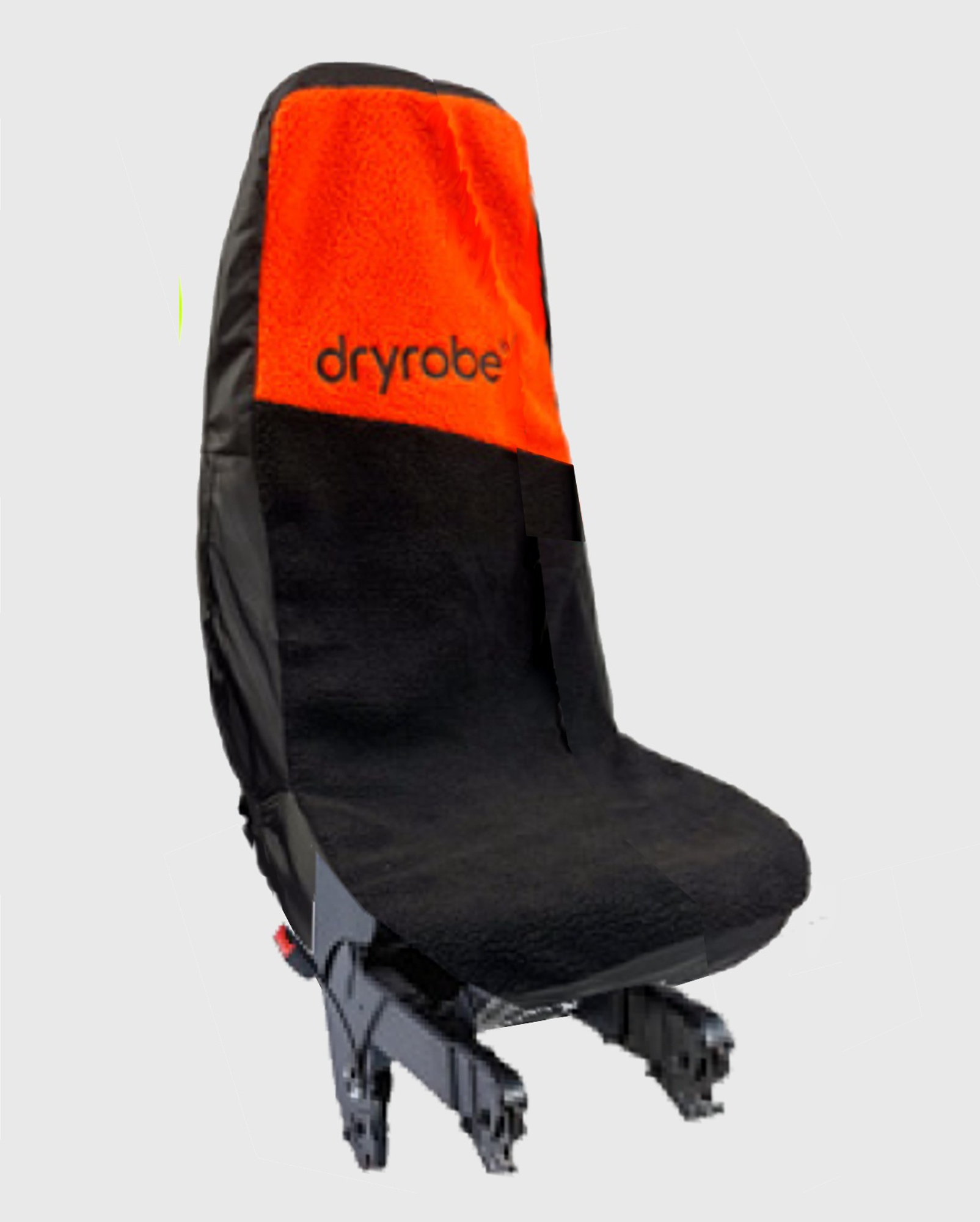 DRYROBE Car Seat Single Cover Orange Black water-repellant slipover