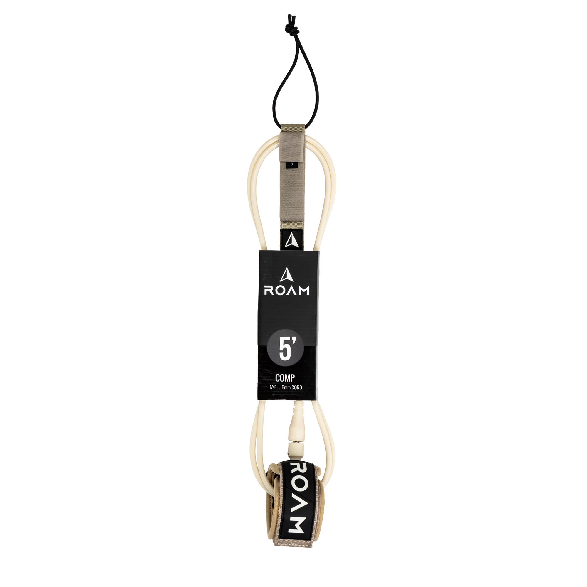 ROAM Surfboard Leash Comp 5.0 Sand 152cm 6mm