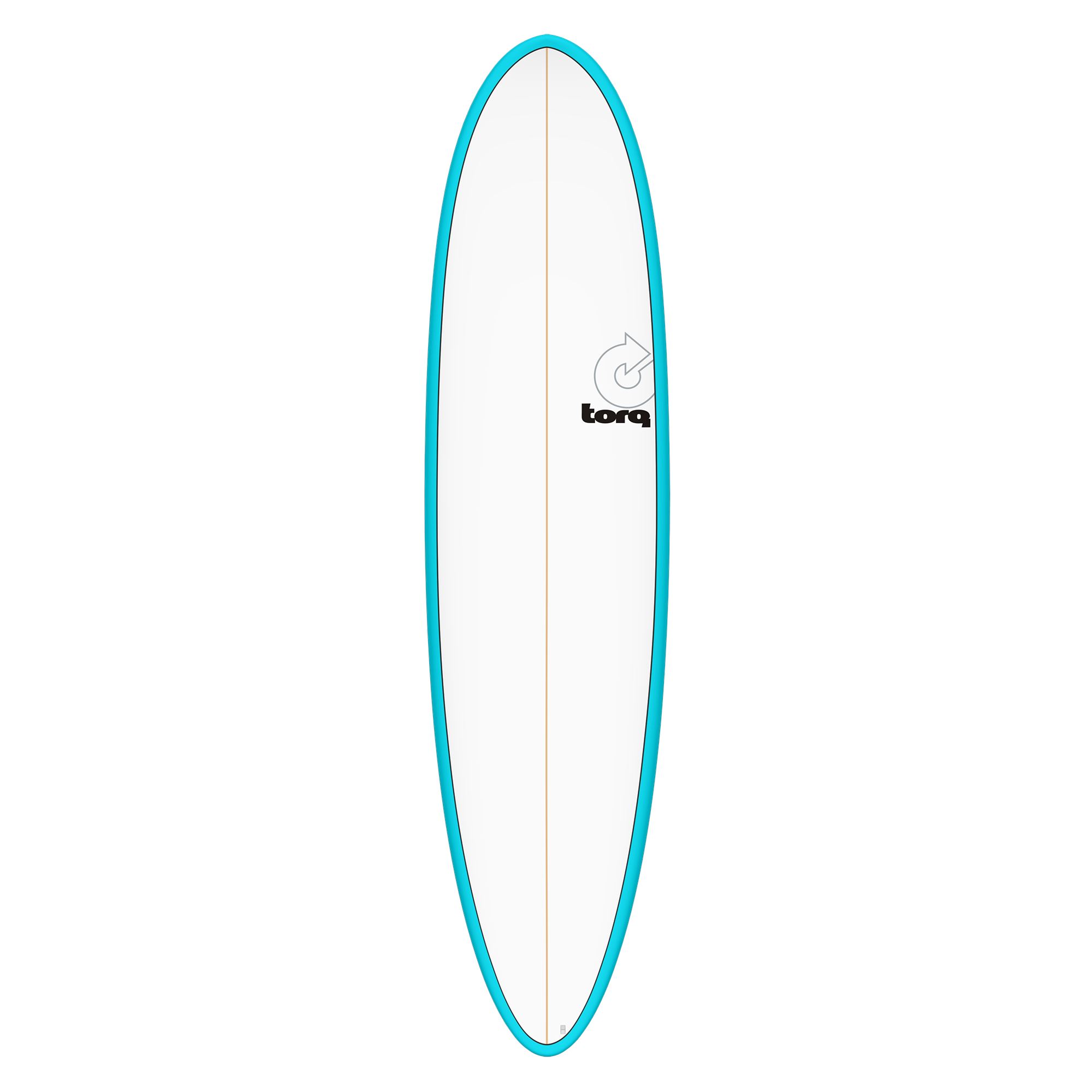 Surfboard TORQ Epoxy TET 7.6 Funboard Blau Pinline 