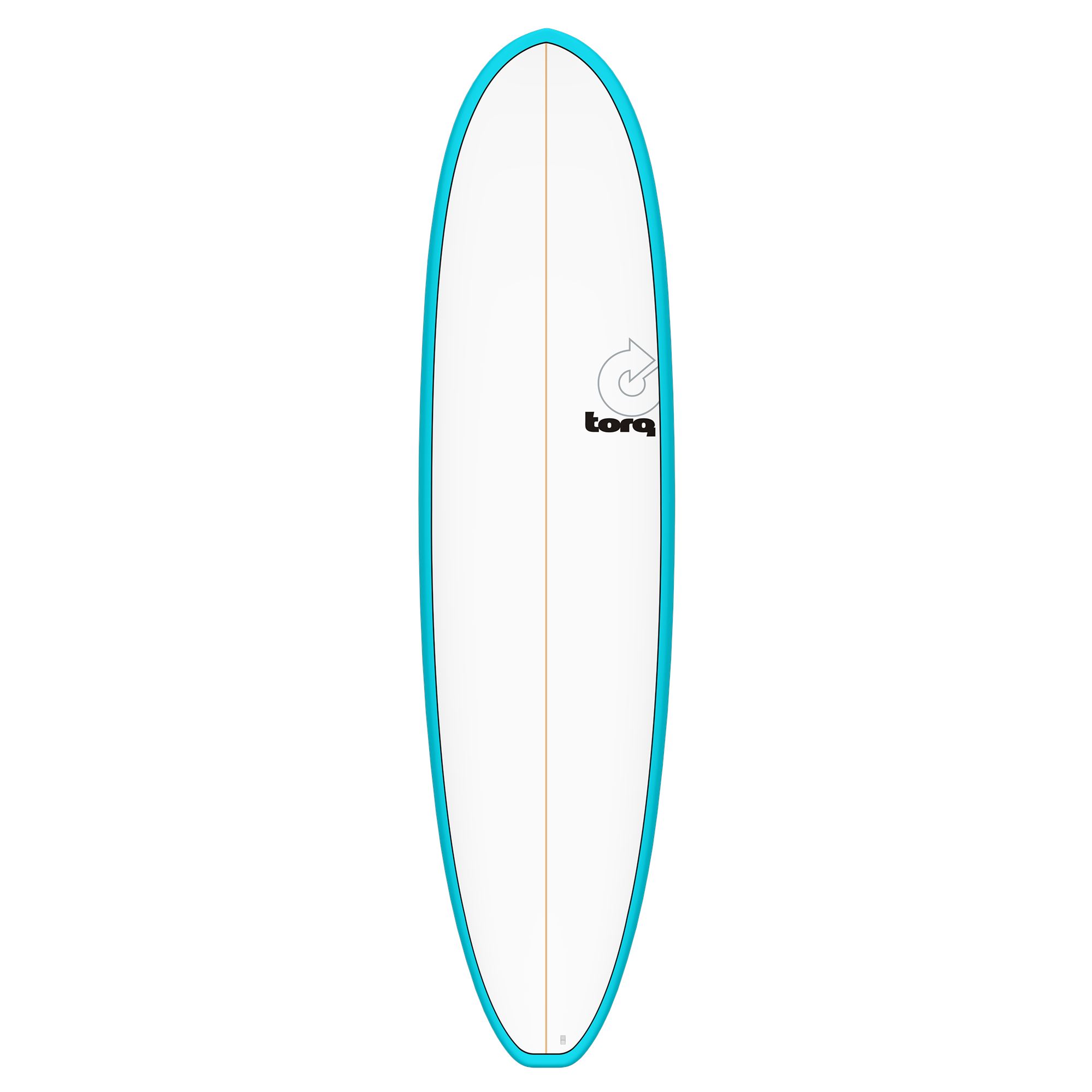Surfboard TORQ Epoxy TET 7.4 V+ Funboard Blau Pinl 