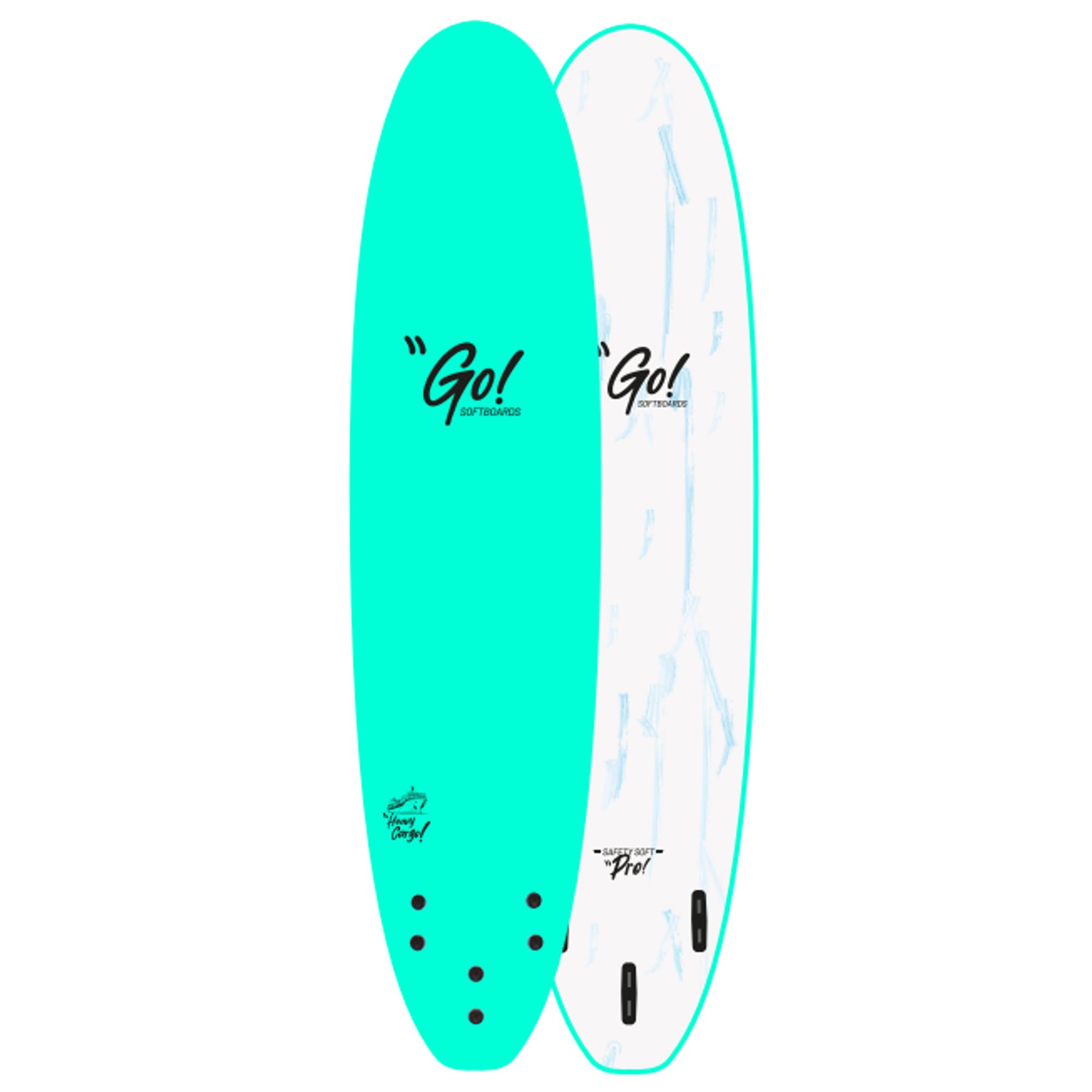 GO Surfboard Safety Soft Pro 8.0 Green Marble