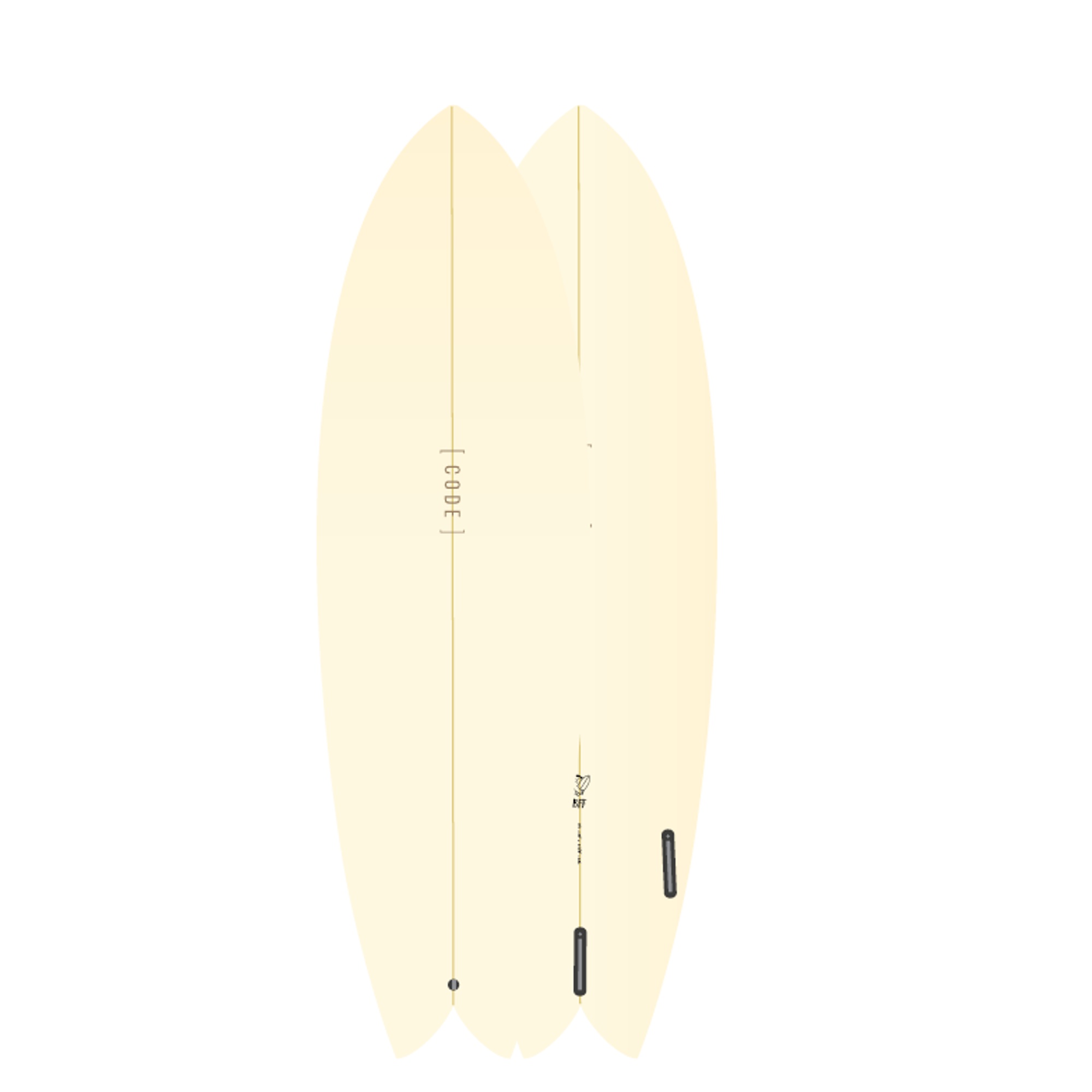 Surfboard CODE Polyester 6.6 Best Fish Forever Oat