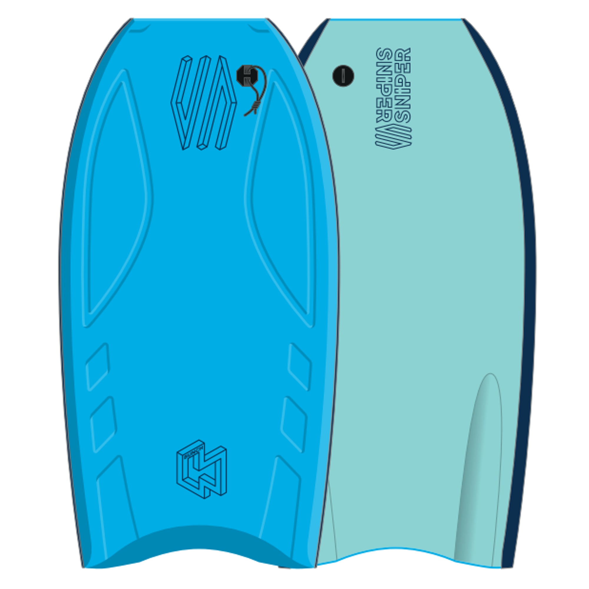 SNIPER Bodyboard BunchII EPS Stringer 38 Cyan