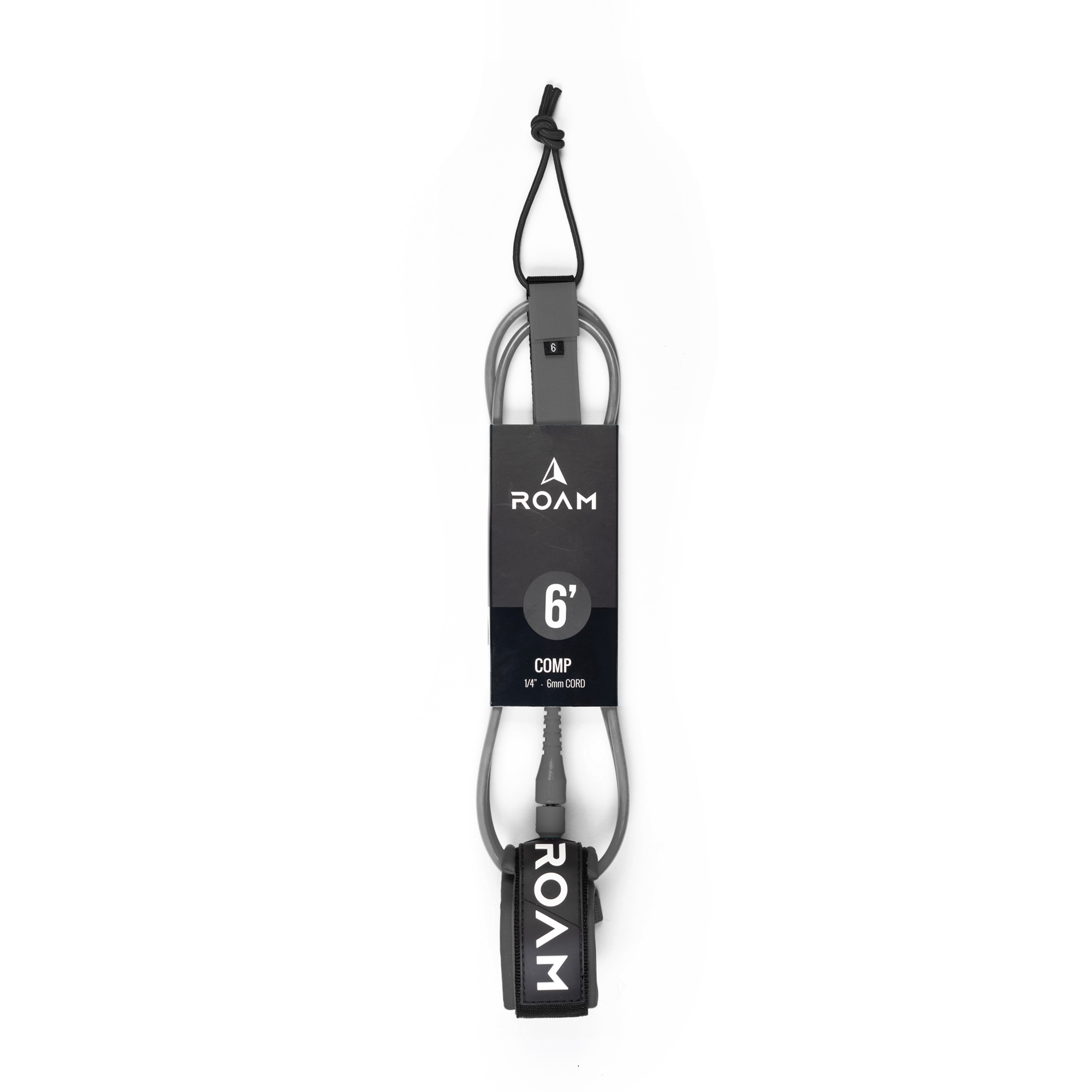 ROAM Surfboard Leash Comp 6.0 Grau 183cm 6mm