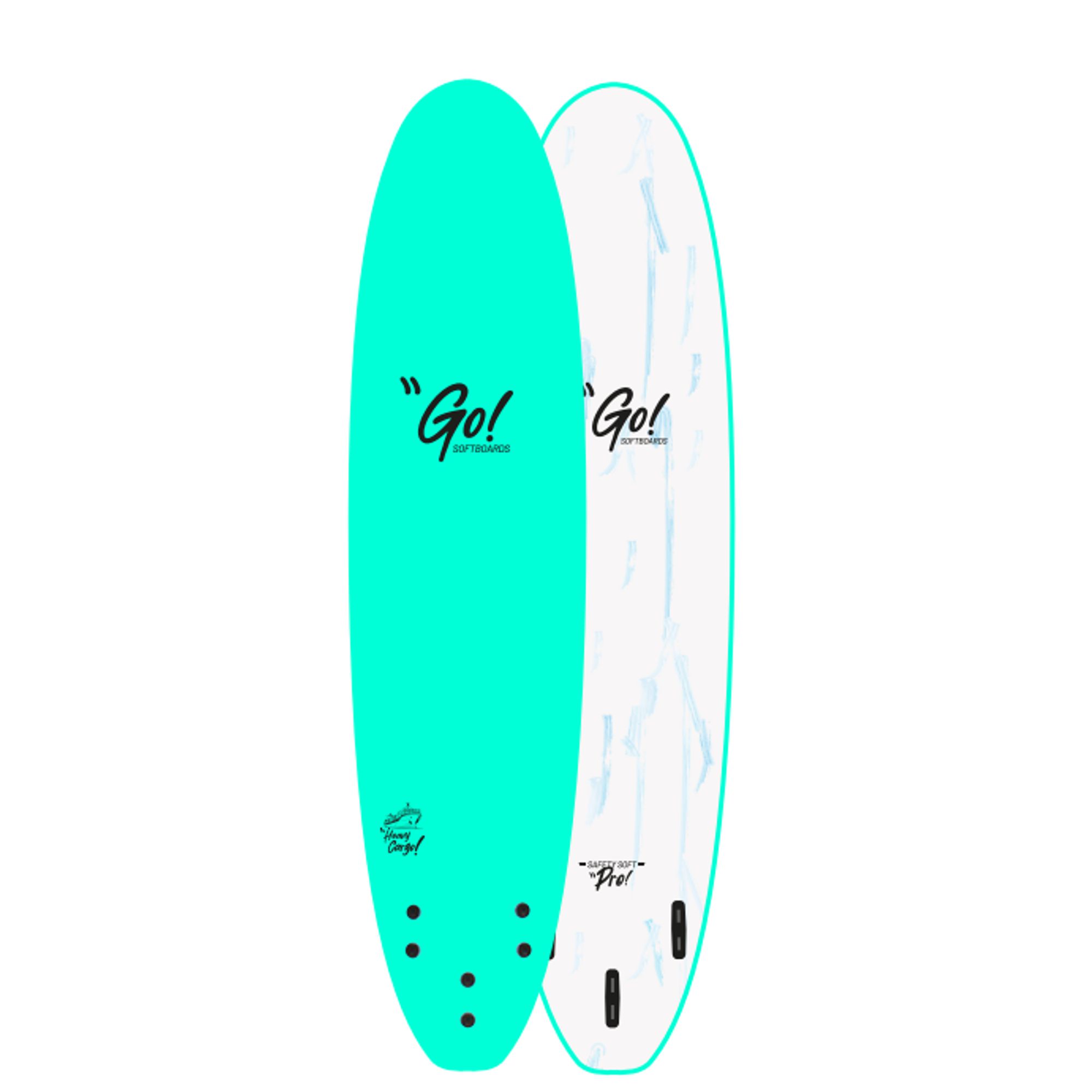 GO Surfboard Safety Soft Pro 7.0 Green Marble
