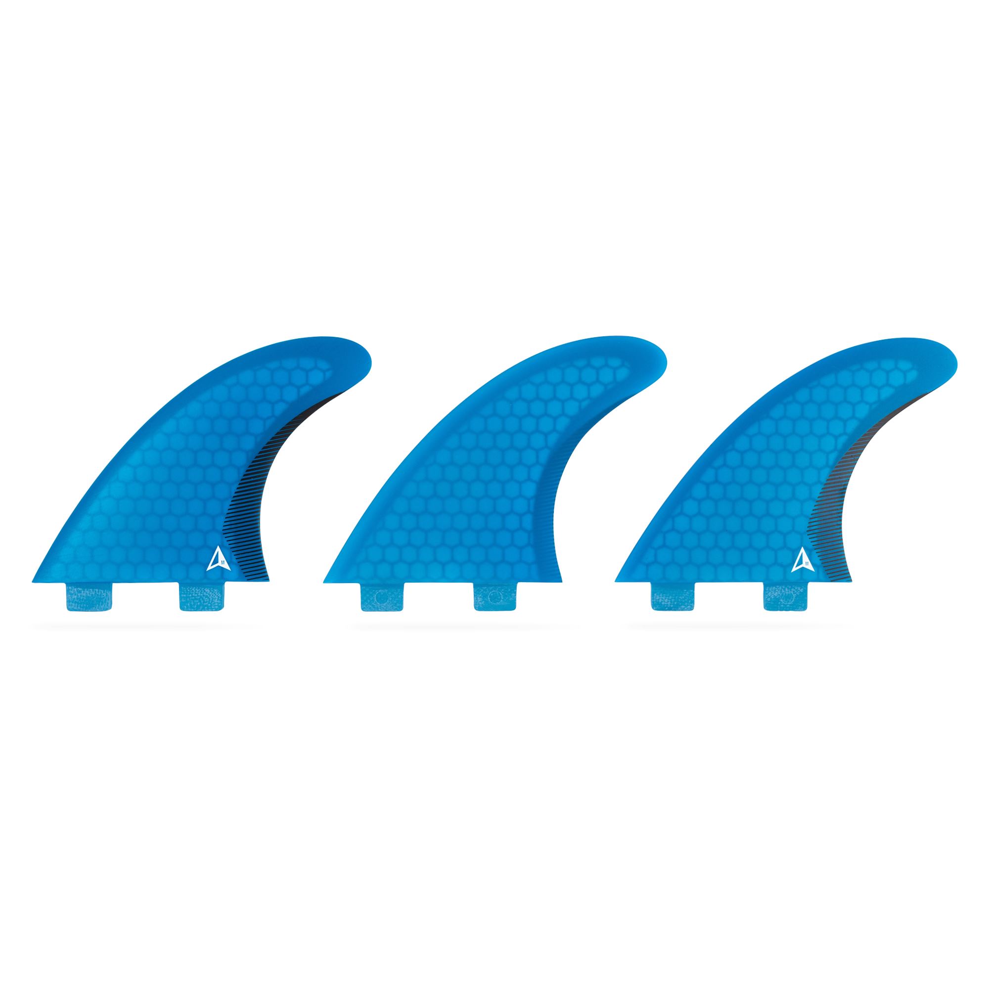 ROAM Thruster Fin Set Performer Med two tab Blau