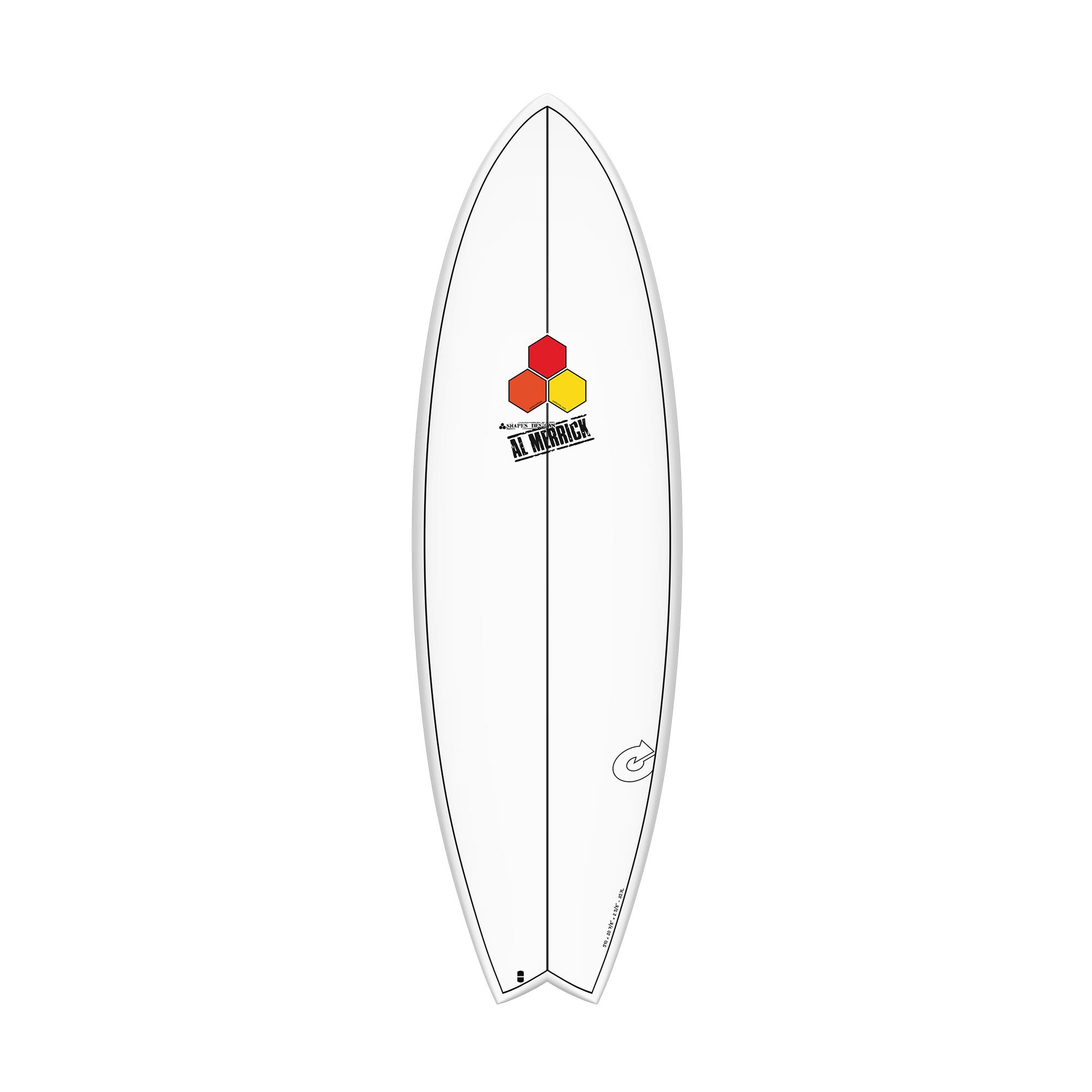 Surfboard CHANNEL ISLANDS X-lite PodMod 5.6 white Sale to authorized Channel Islands dealers only