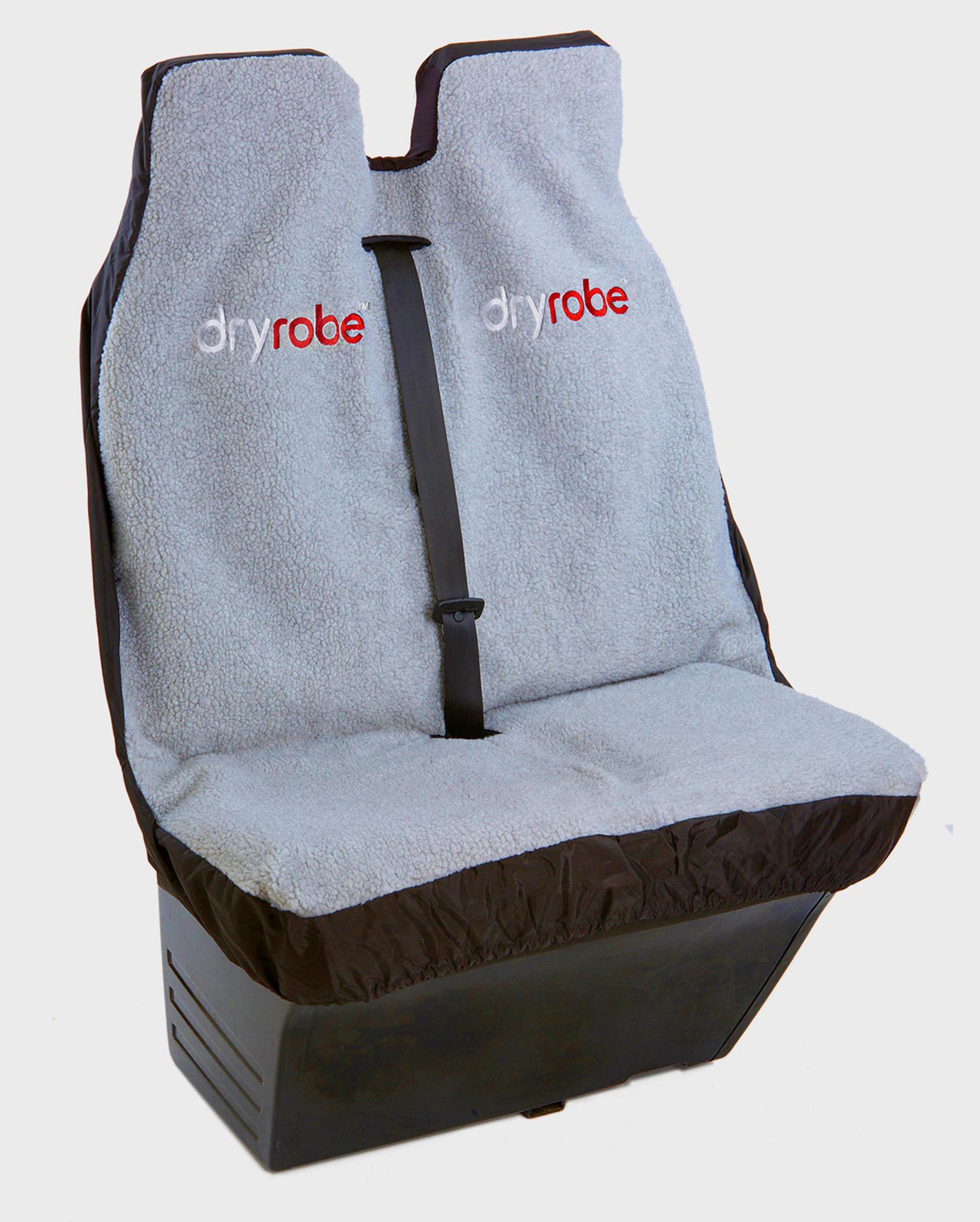 DRYROBE Car Seat Double Cover Black Grey water-repellant slipover