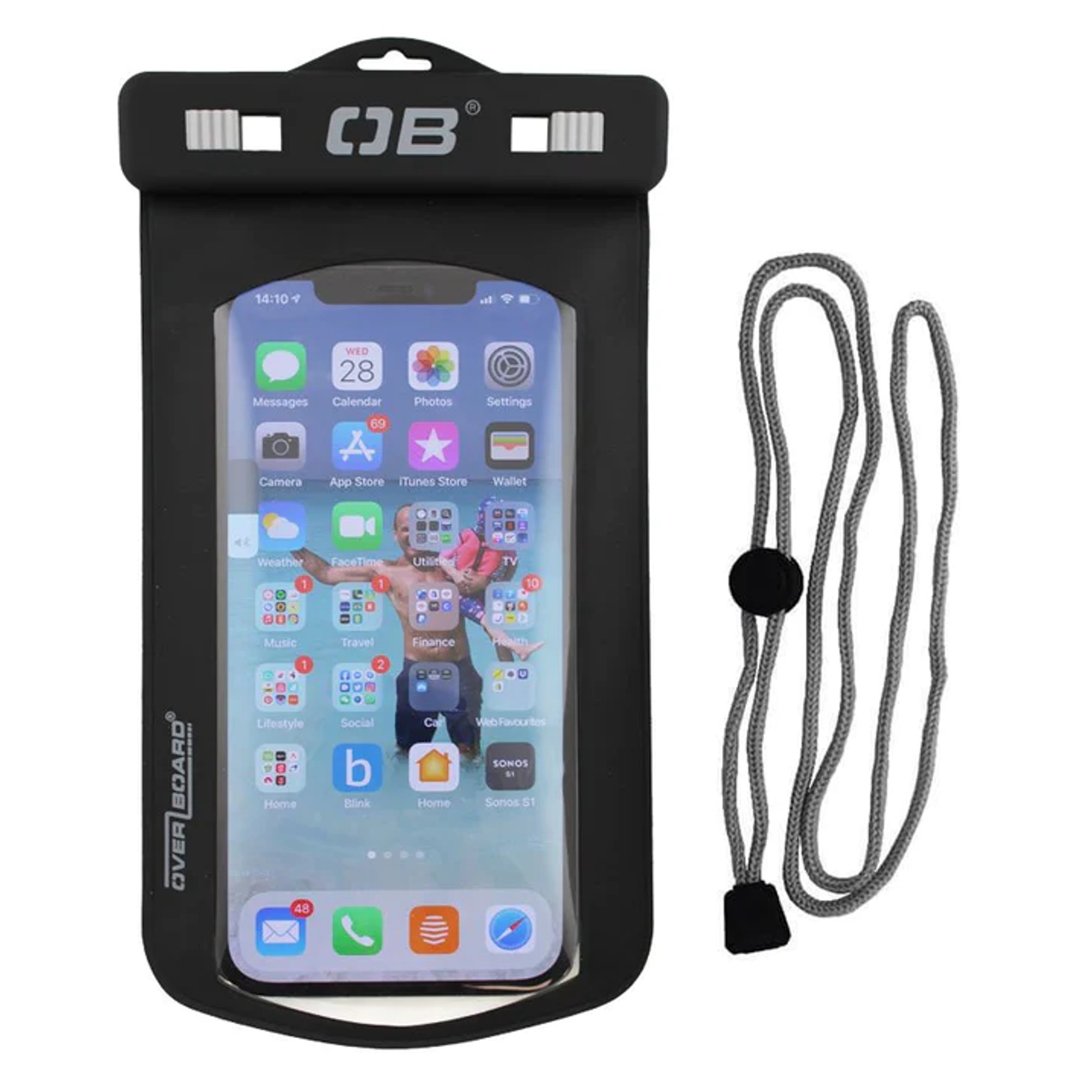OverBoard wasserdichte Handy iPhone Tasche LARGE OB1106BLK Schwarz