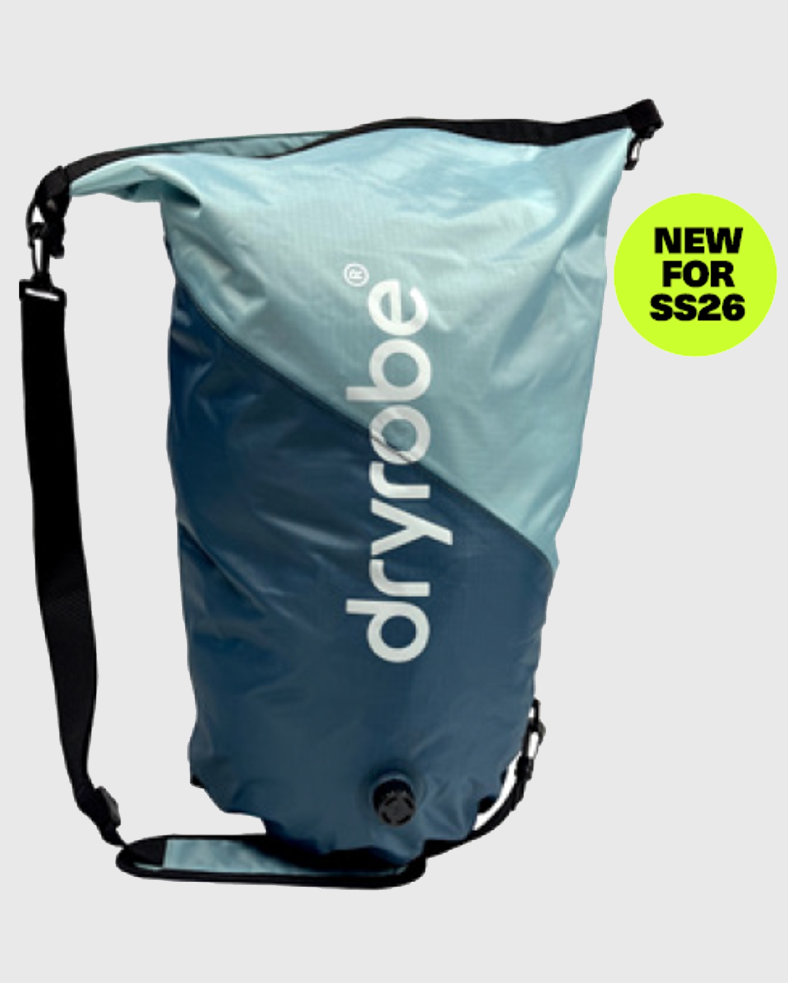 DRYROBE wasserdichter Packsack Drybag Hellblau Kompressionstasche
