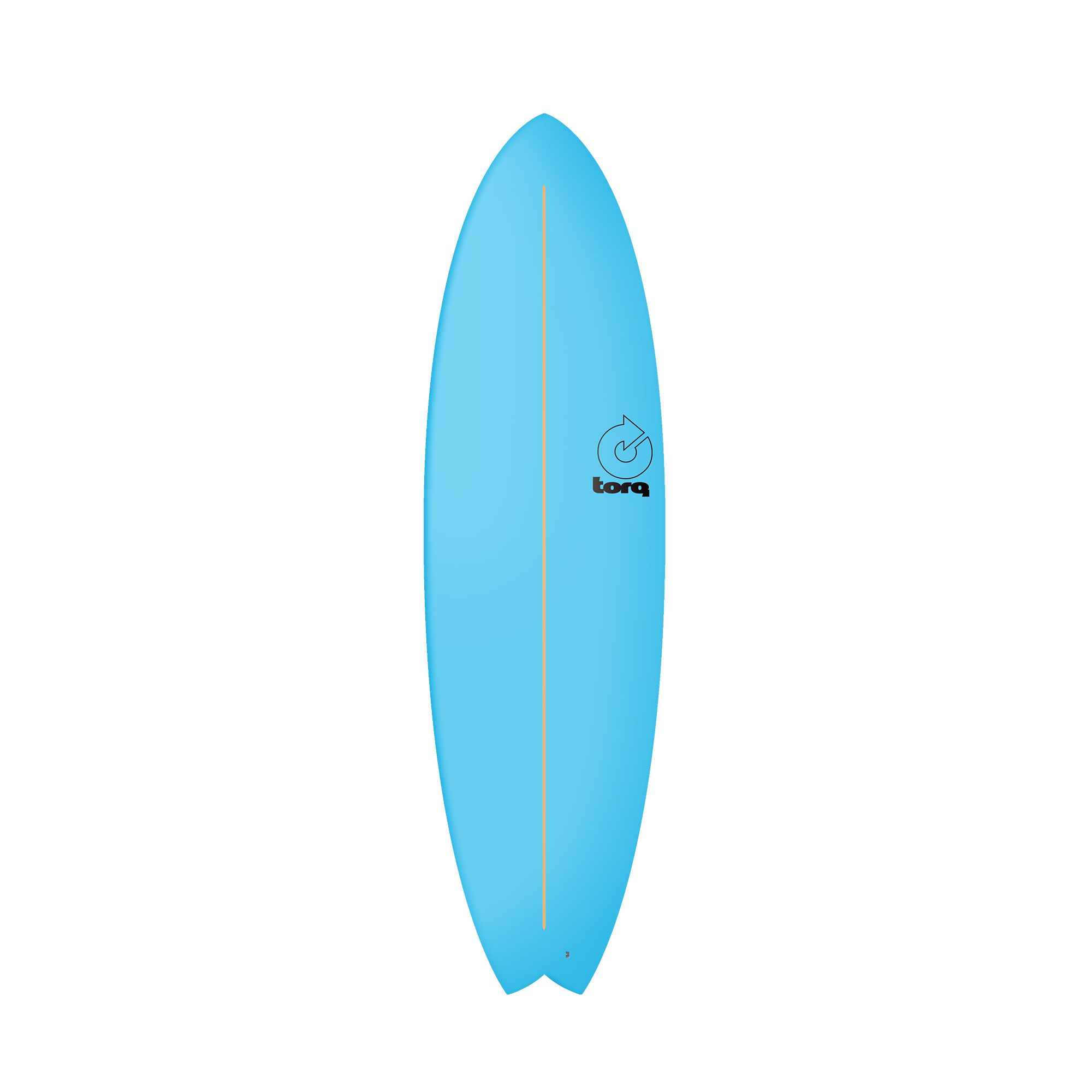Surfboard TORQ Softboard 6.6 MOD Fish Blau 