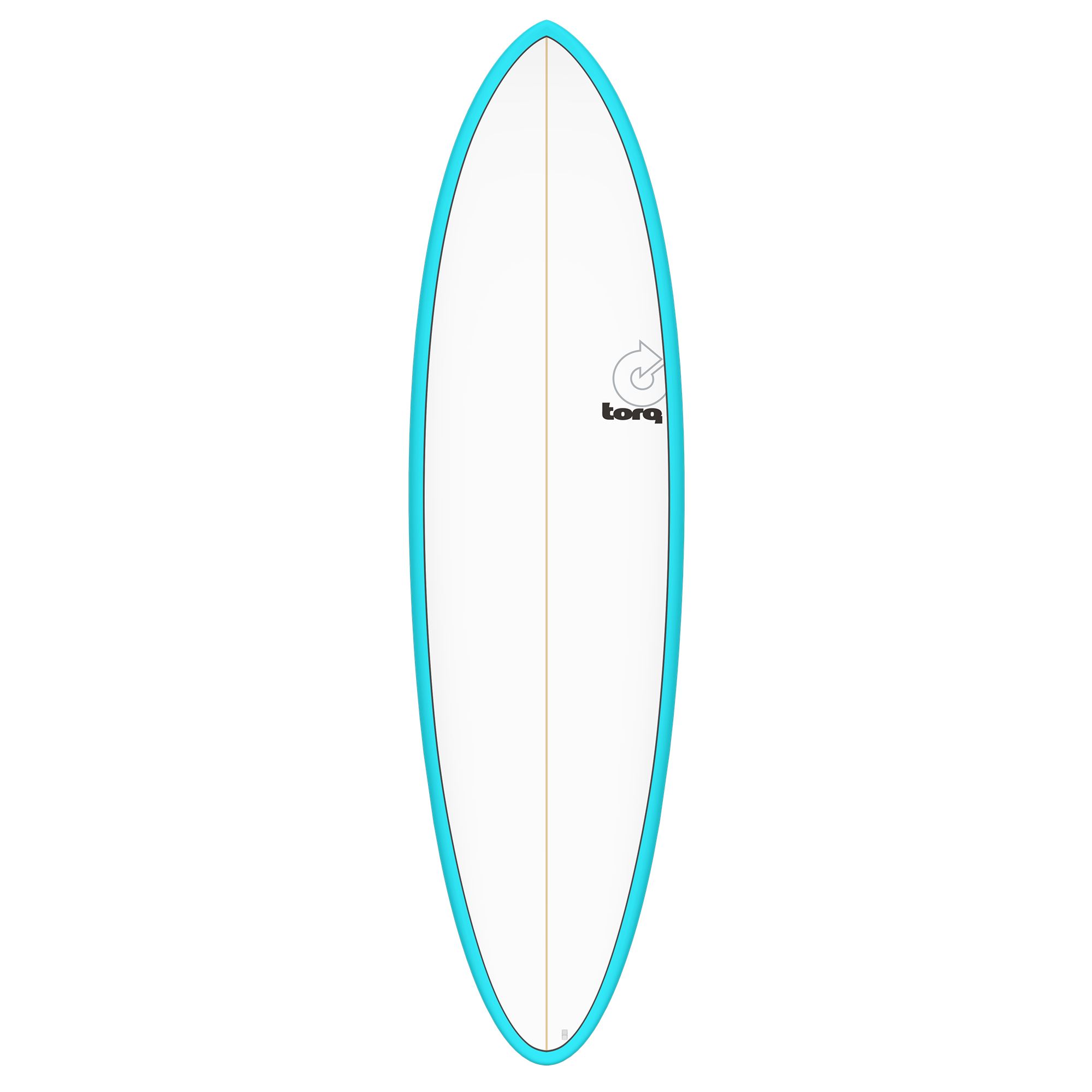 Surfboard TORQ Epoxy TET 6.8 Funboard Blau Pinline 